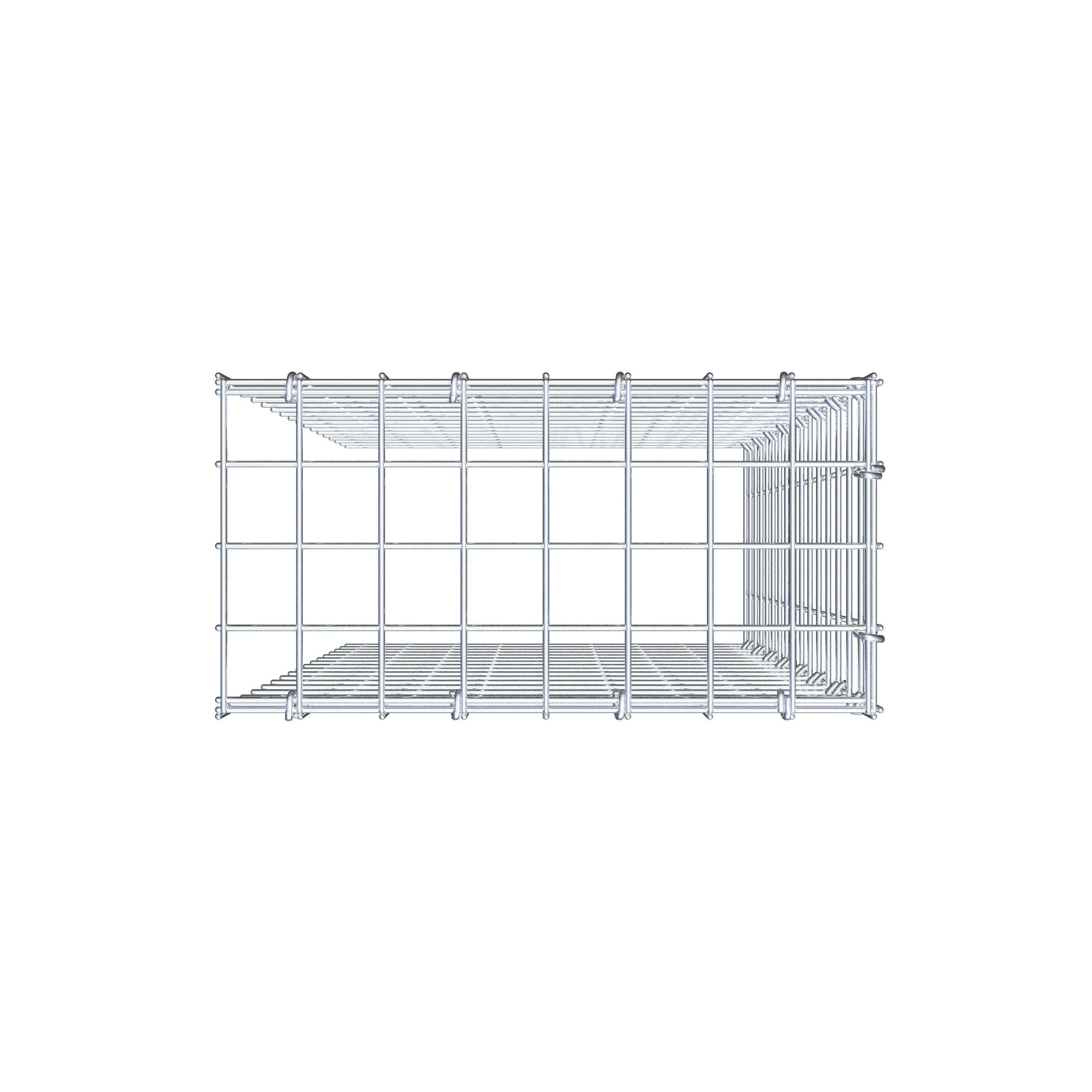 Pila adicional tipo 4 80 cm x 40 cm x 20 cm (L x A x P), malla 5 cm x 5 cm, anillo en C
