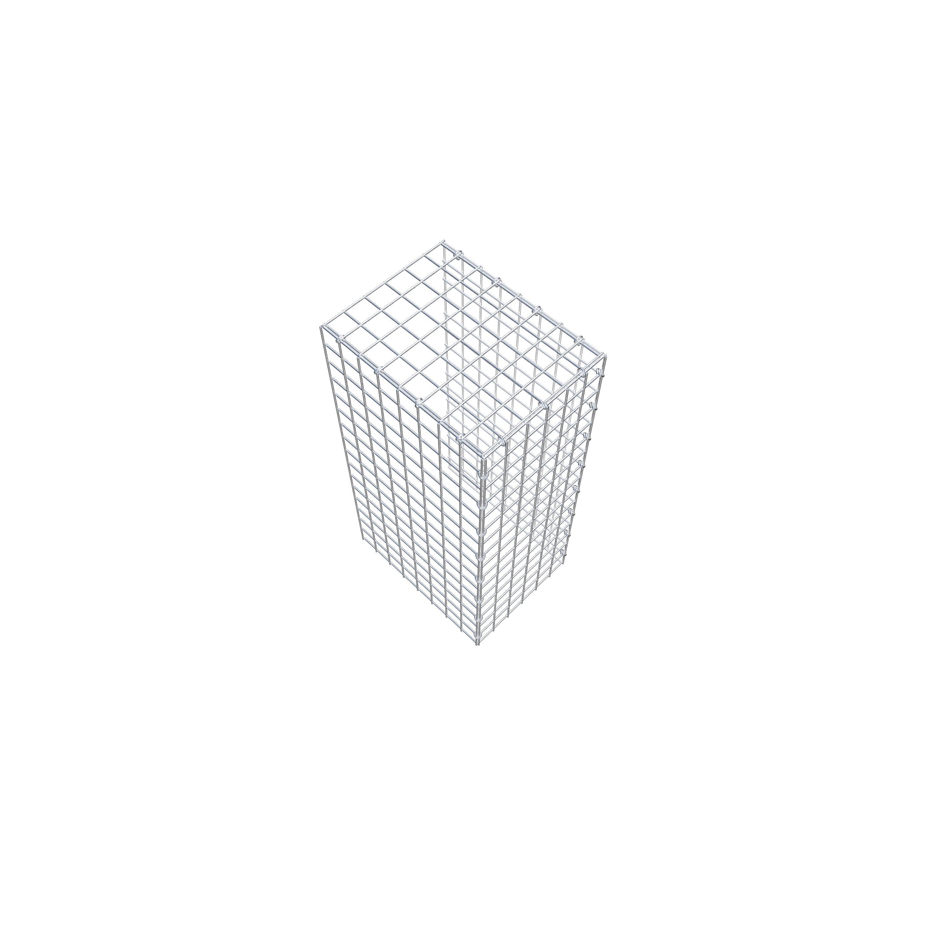 Pila adicional tipo 4 80 cm x 40 cm x 30 cm (L x A x P), malla 5 cm x 5 cm, anillo en C