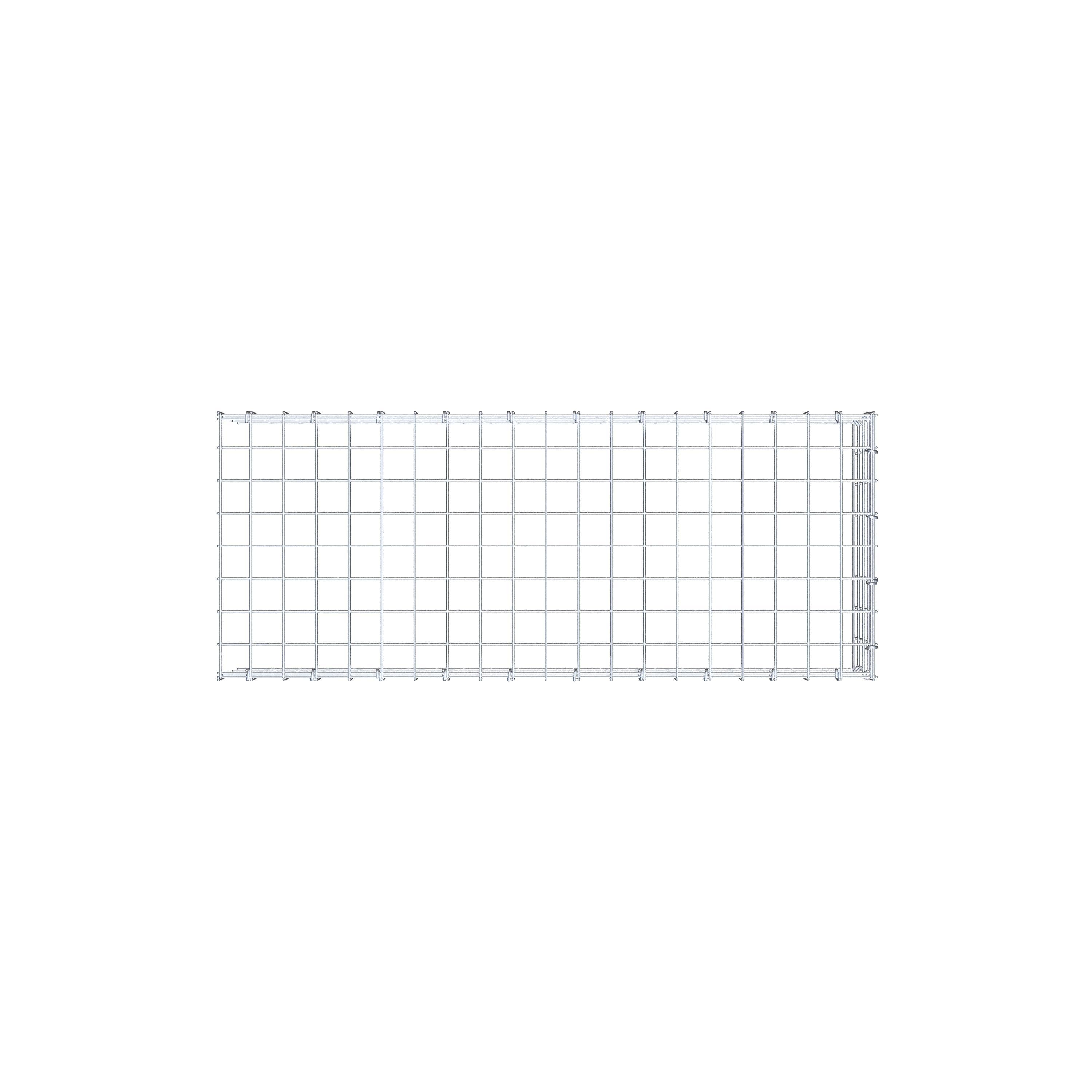 Mounted gabion type 4 100 cm x 20 cm x 40 cm (L x H x D), mesh size 5 cm x 5 cm, C-ring
