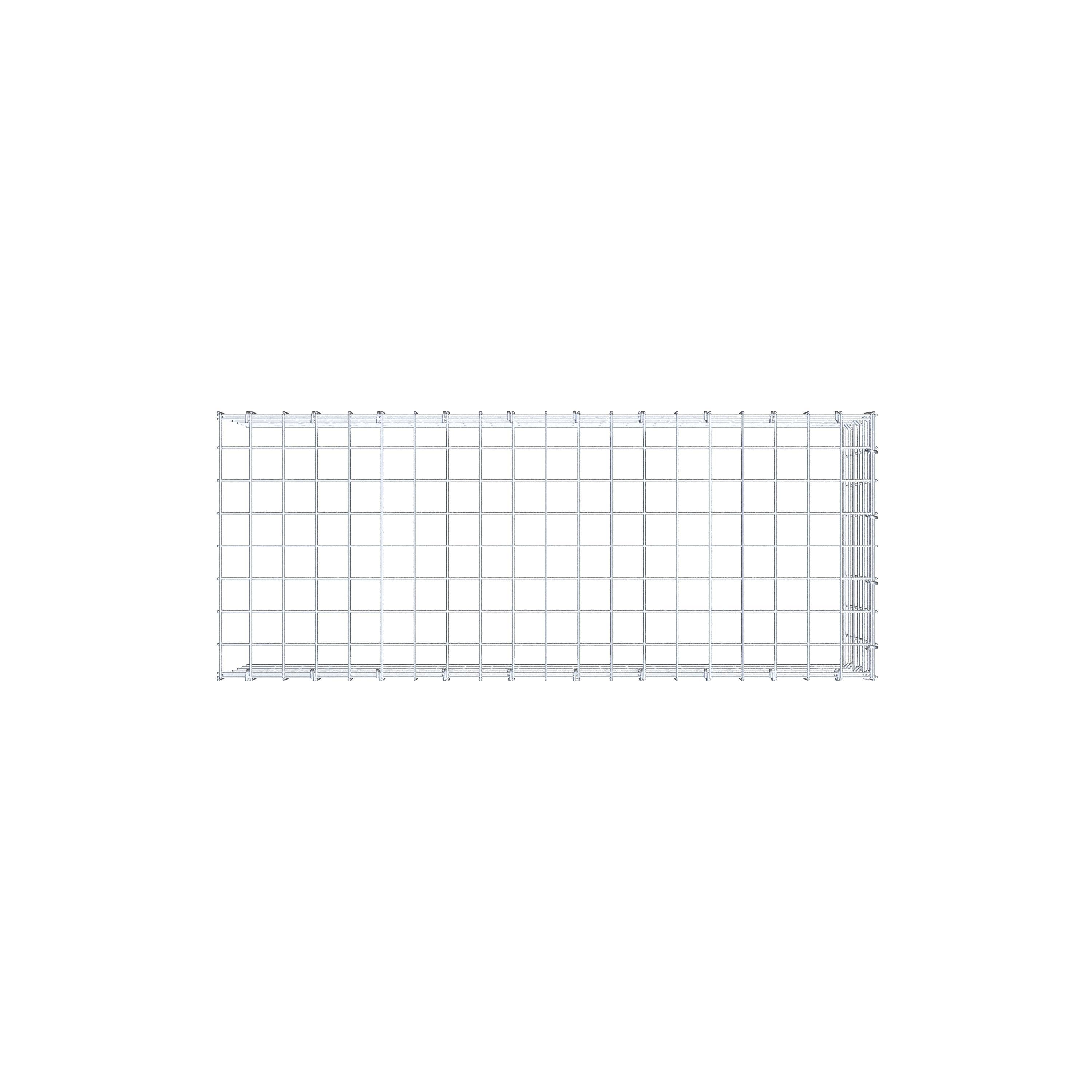 Gabbione aggiuntivo di tipo 4 100 cm x 30 cm x 40 cm (L x A x P), maglia 5 cm x 5 cm, anello a C