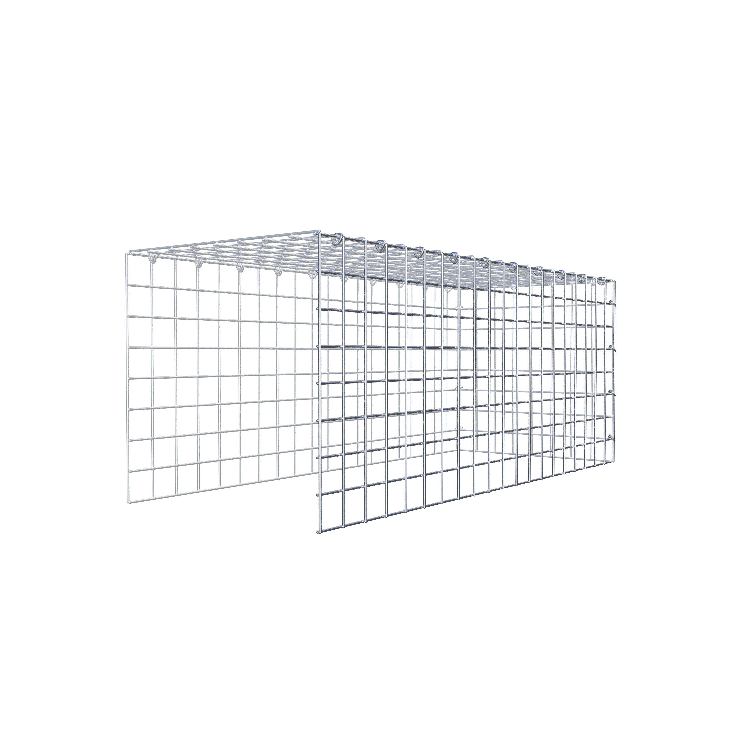 Add-on schanskorf type 4 100 cm x 40 cm x 40 cm (L x H x D), maaswijdte 5 cm x 5 cm, C-ring