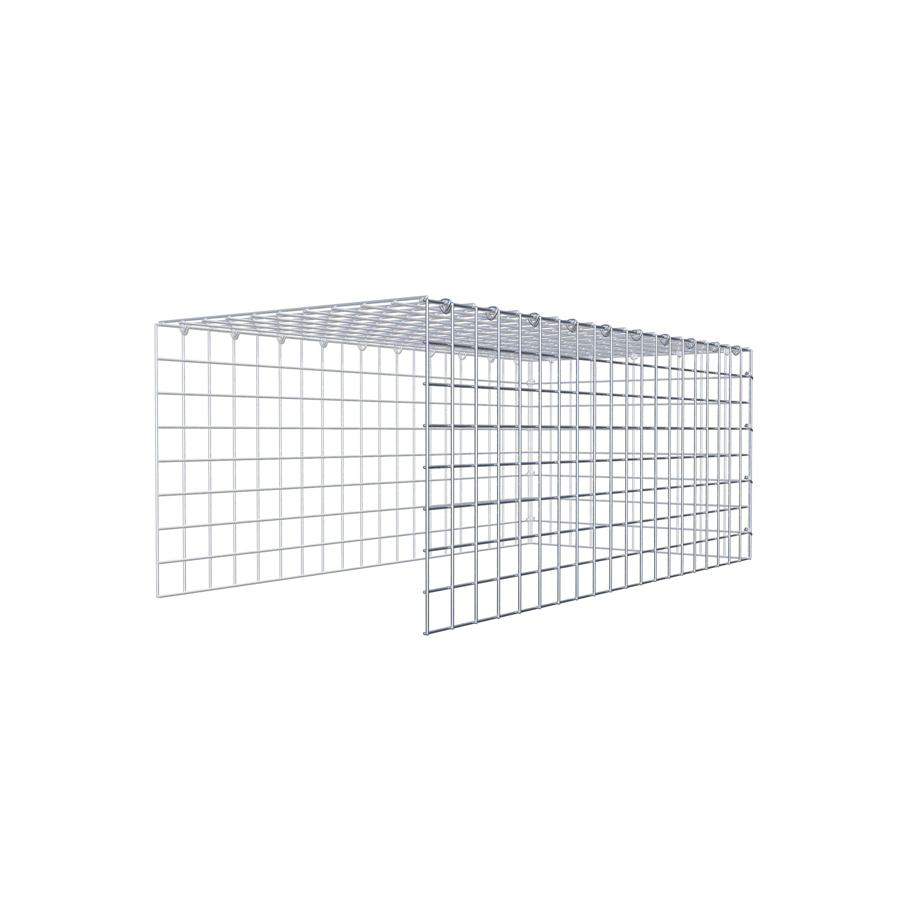 Gabião Tipo 4 100 cm x 40 cm x 50 cm (C x A x P), malhagem 5 cm x 5 cm, anel C