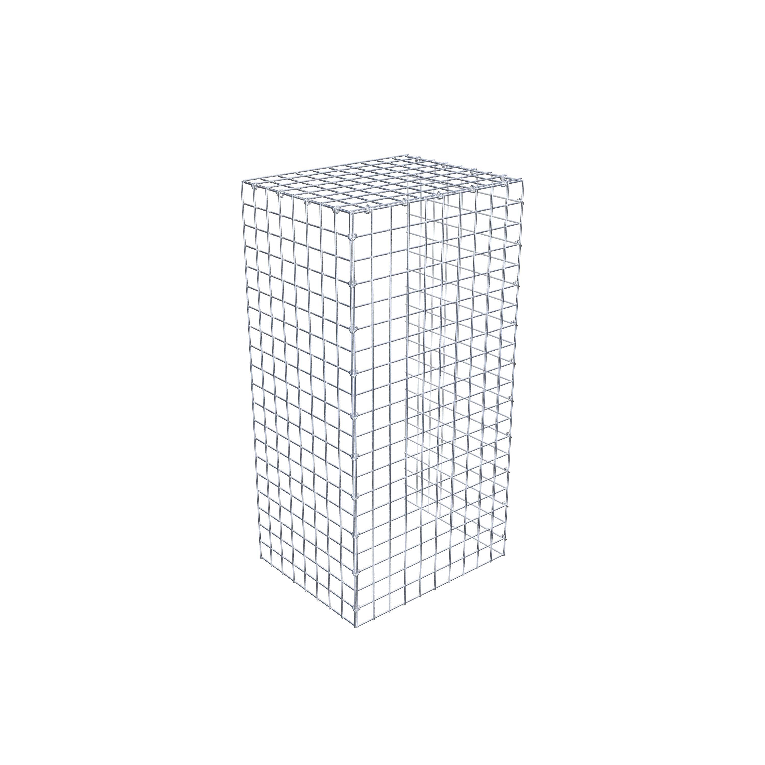 Gabião Tipo 4 100 cm x 40 cm x 50 cm (C x A x P), malhagem 5 cm x 5 cm, anel C