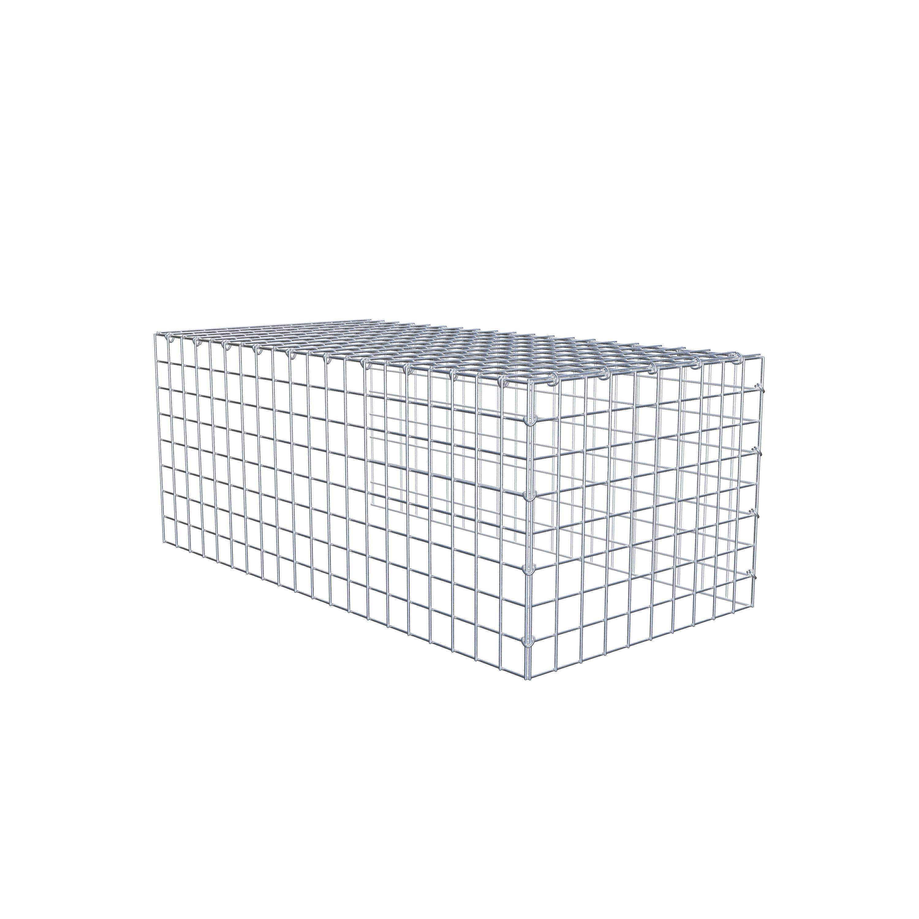 Gabião Tipo 4 100 cm x 40 cm x 50 cm (C x A x P), malhagem 5 cm x 5 cm, anel C