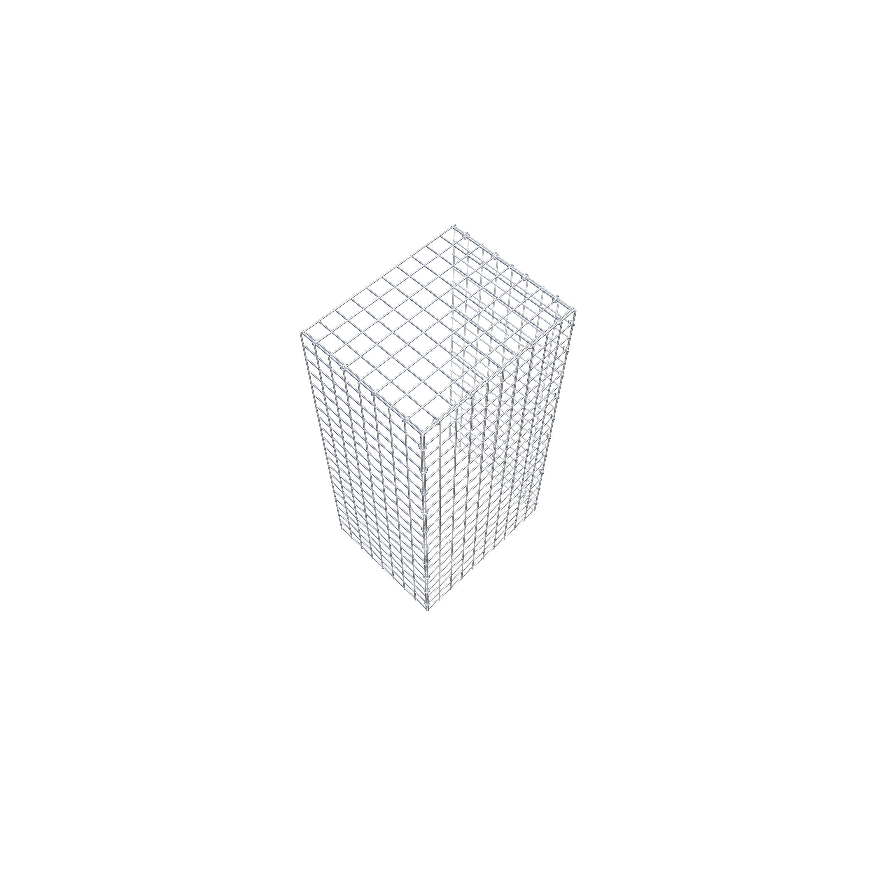 Gabião Tipo 4 100 cm x 40 cm x 50 cm (C x A x P), malhagem 5 cm x 5 cm, anel C