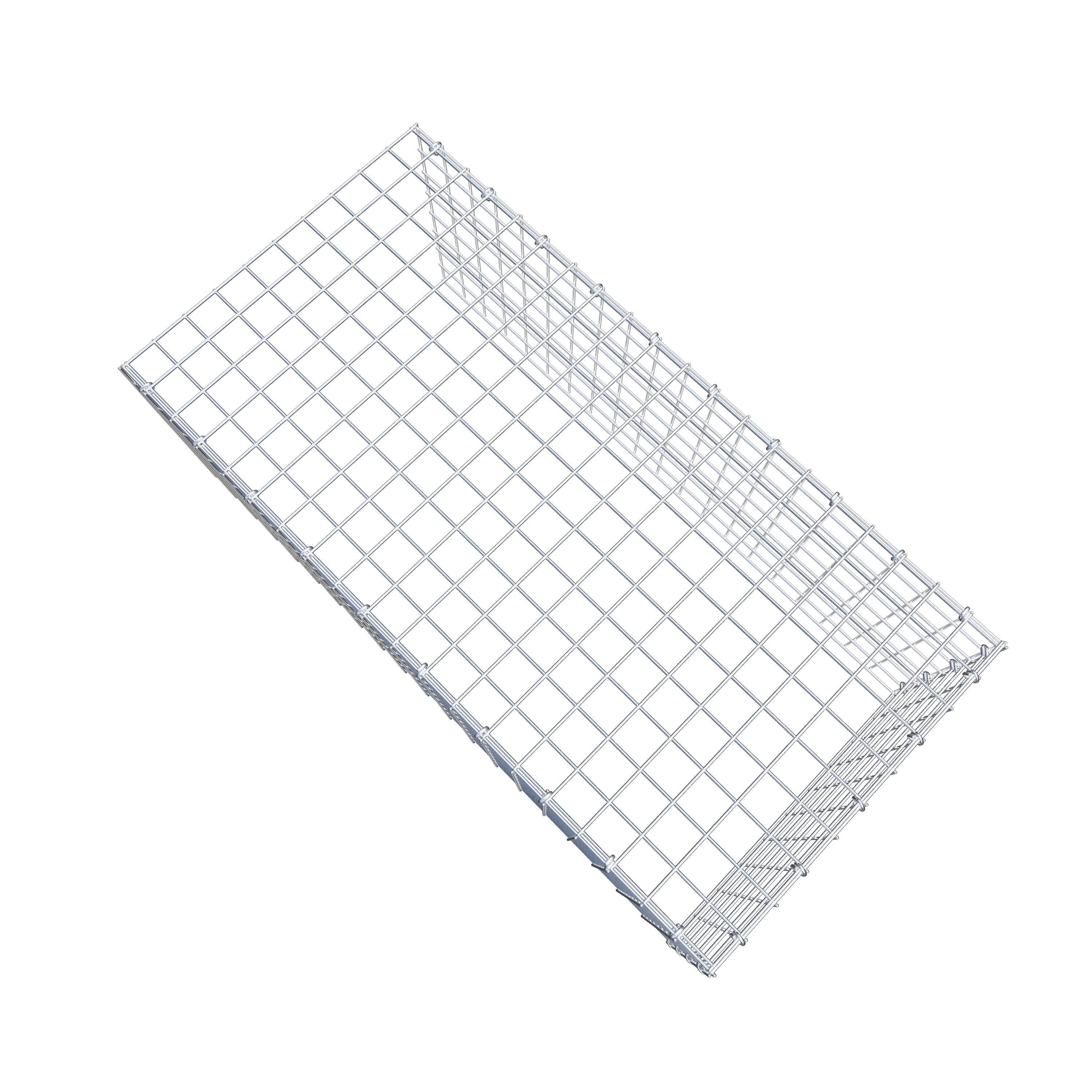 Gabião Tipo 4 100 cm x 40 cm x 50 cm (C x A x P), malhagem 5 cm x 5 cm, anel C