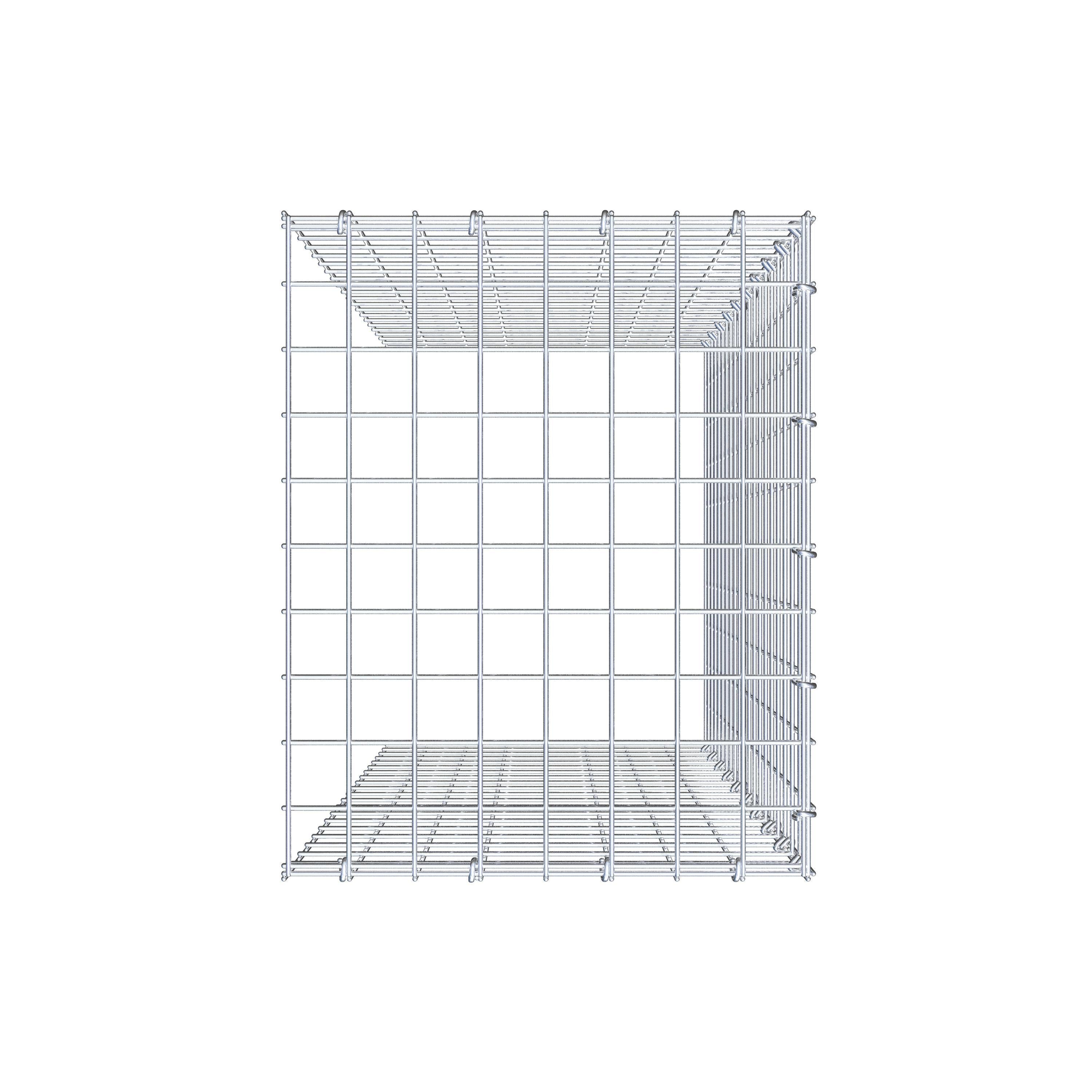 Gabião Tipo 4 100 cm x 40 cm x 50 cm (C x A x P), malhagem 5 cm x 5 cm, anel C