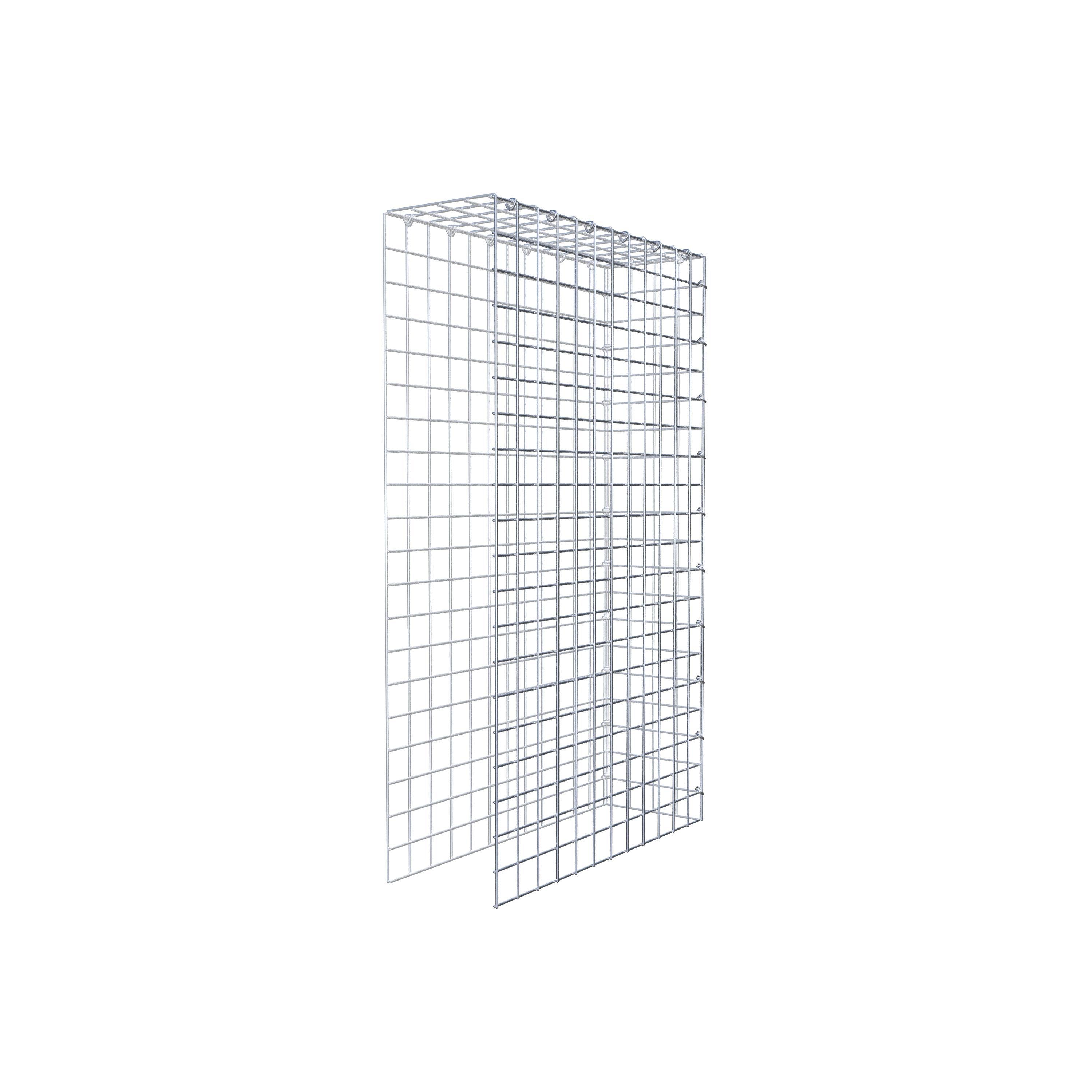 Gabião Tipo 4 100 cm x 60 cm x 20 cm (C x A x P), malhagem 5 cm x 5 cm, anel C