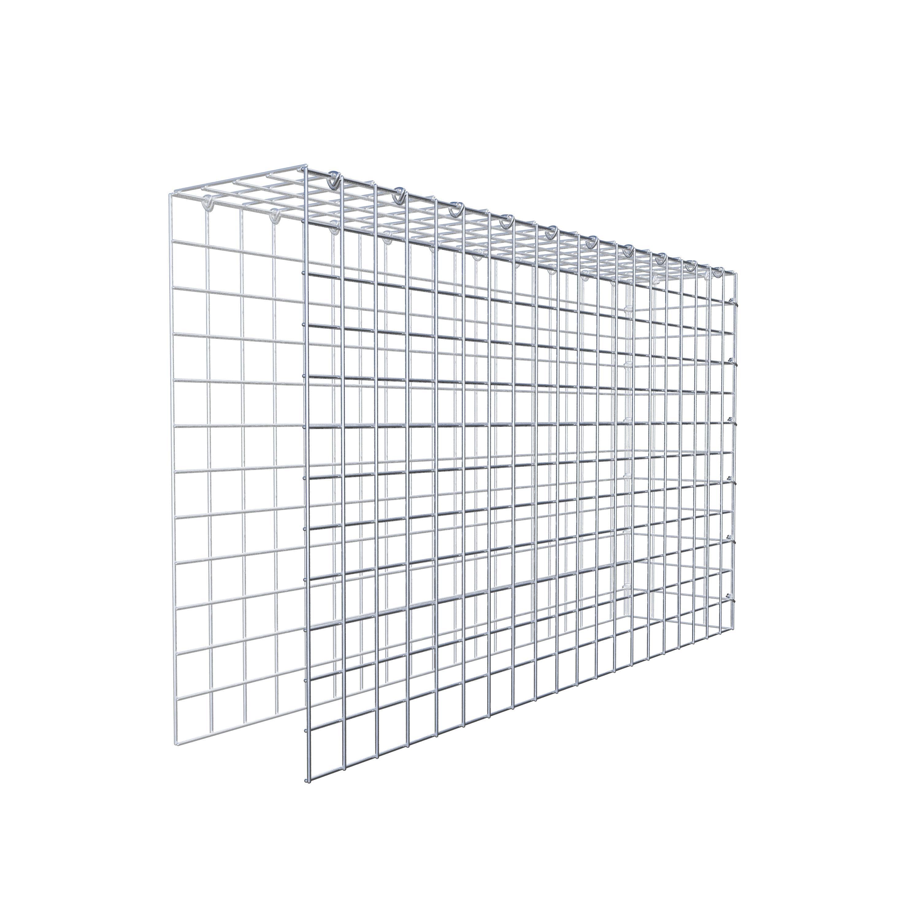 Gabião Tipo 4 100 cm x 60 cm x 20 cm (C x A x P), malhagem 5 cm x 5 cm, anel C