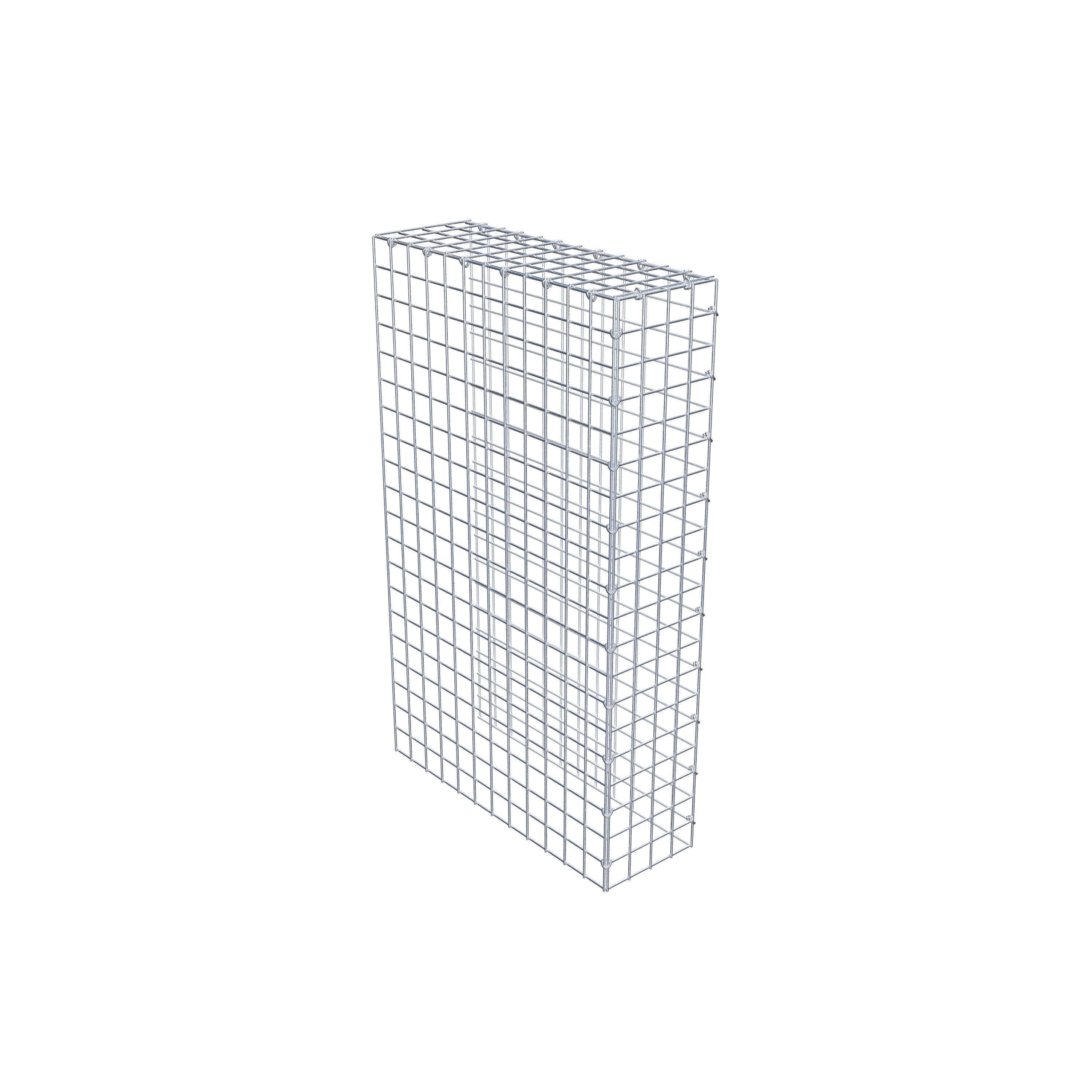Gabião Tipo 4 100 cm x 60 cm x 20 cm (C x A x P), malhagem 5 cm x 5 cm, anel C