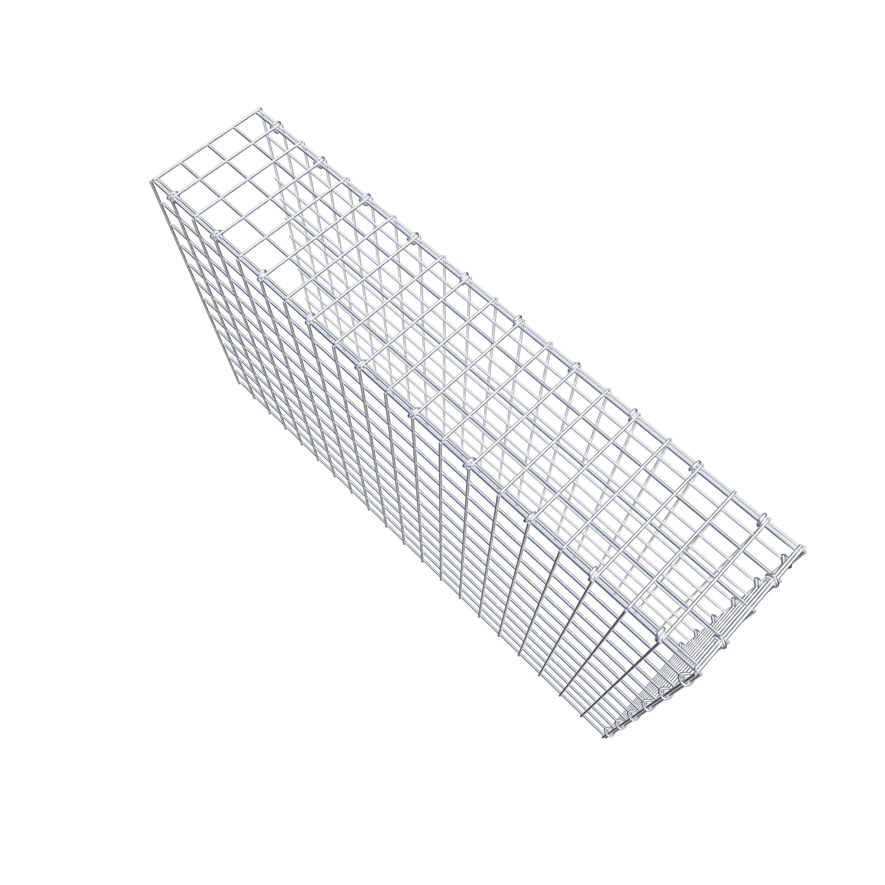 Gabião Tipo 4 100 cm x 60 cm x 20 cm (C x A x P), malhagem 5 cm x 5 cm, anel C