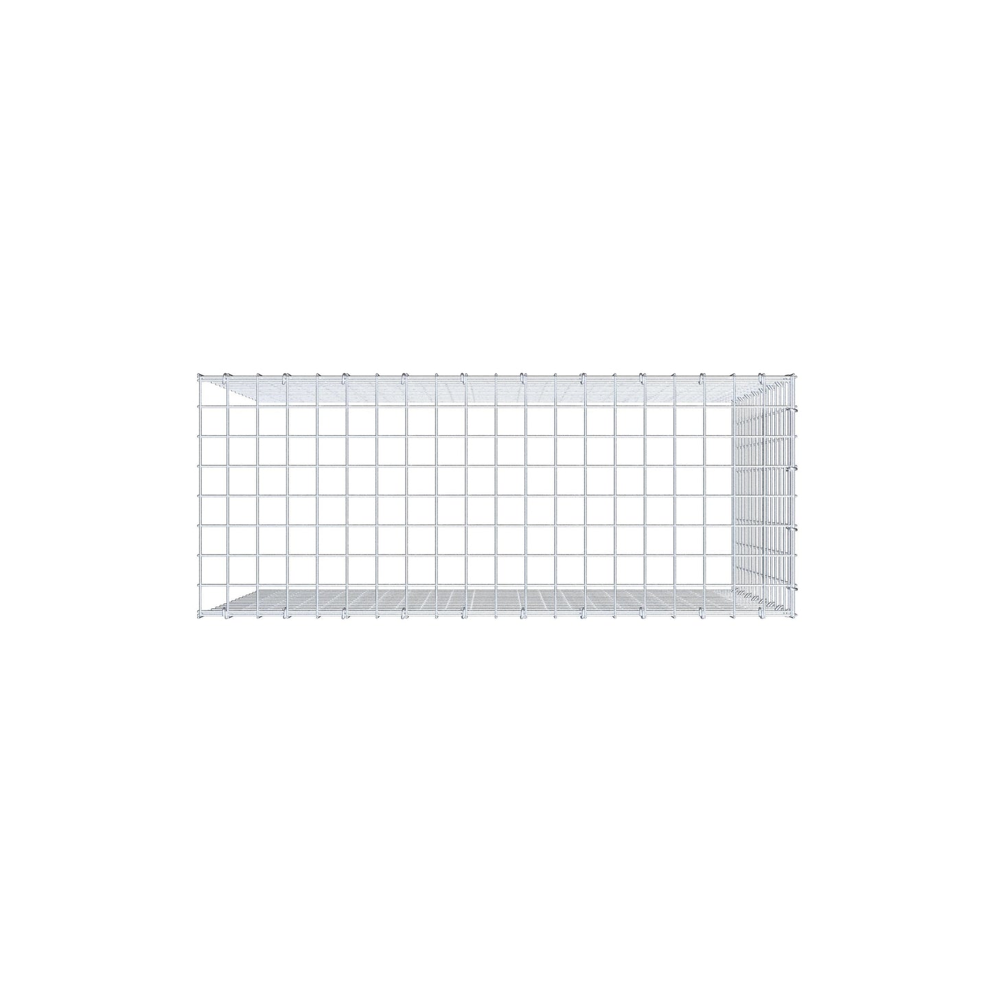 Add-on schanskorf type 4 100 cm x 80 cm x 40 cm (L x H x D), maaswijdte 5 cm x 5 cm, C-ring