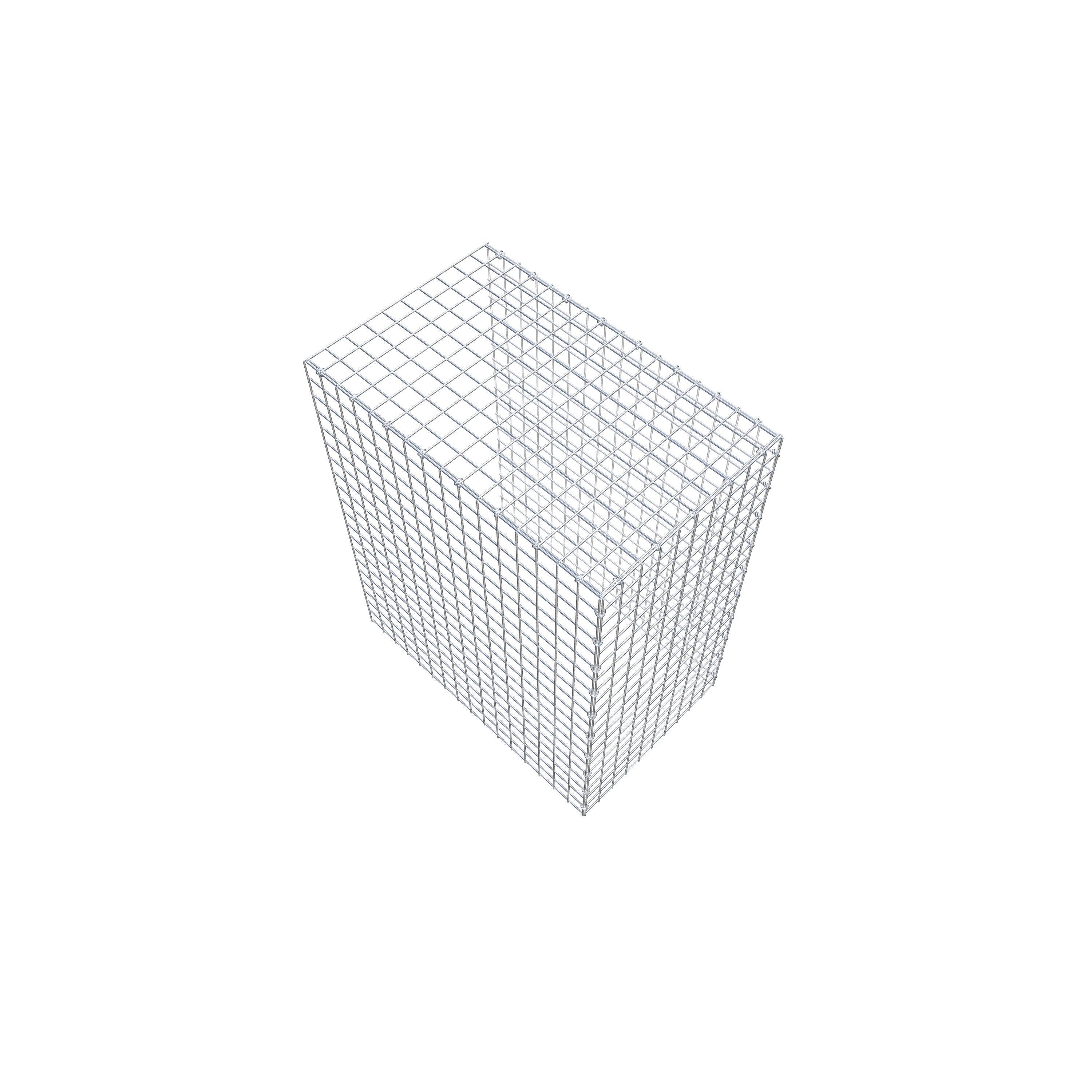 Gavión adicional tipo 4 100 cm x 80 cm x 50 cm (L x A x P), malla 5 cm x 5 cm, anillo en C