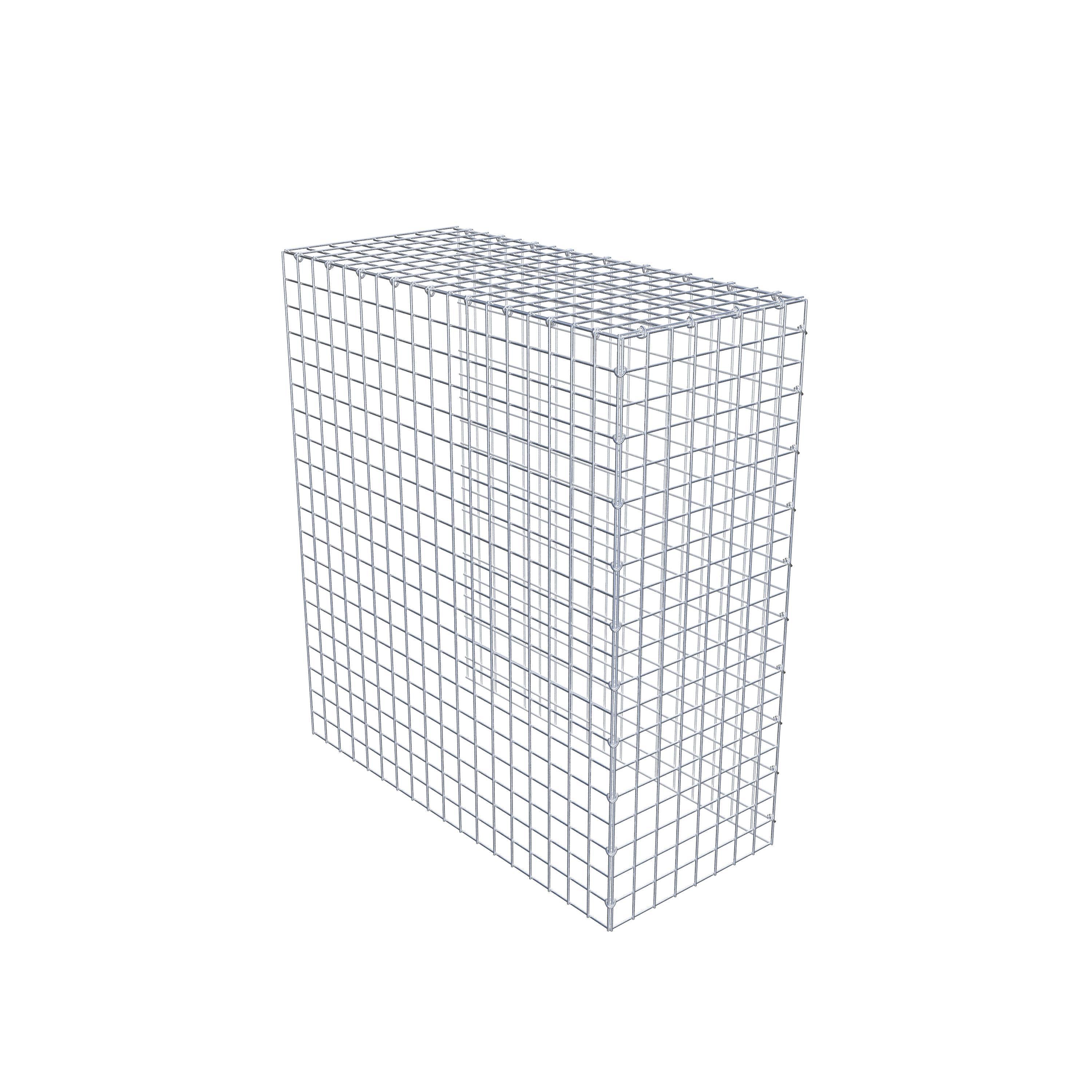 Gavión adicional tipo 4 100 cm x 90 cm x 40 cm (L x A x P), malla 5 cm x 5 cm, anillo en C