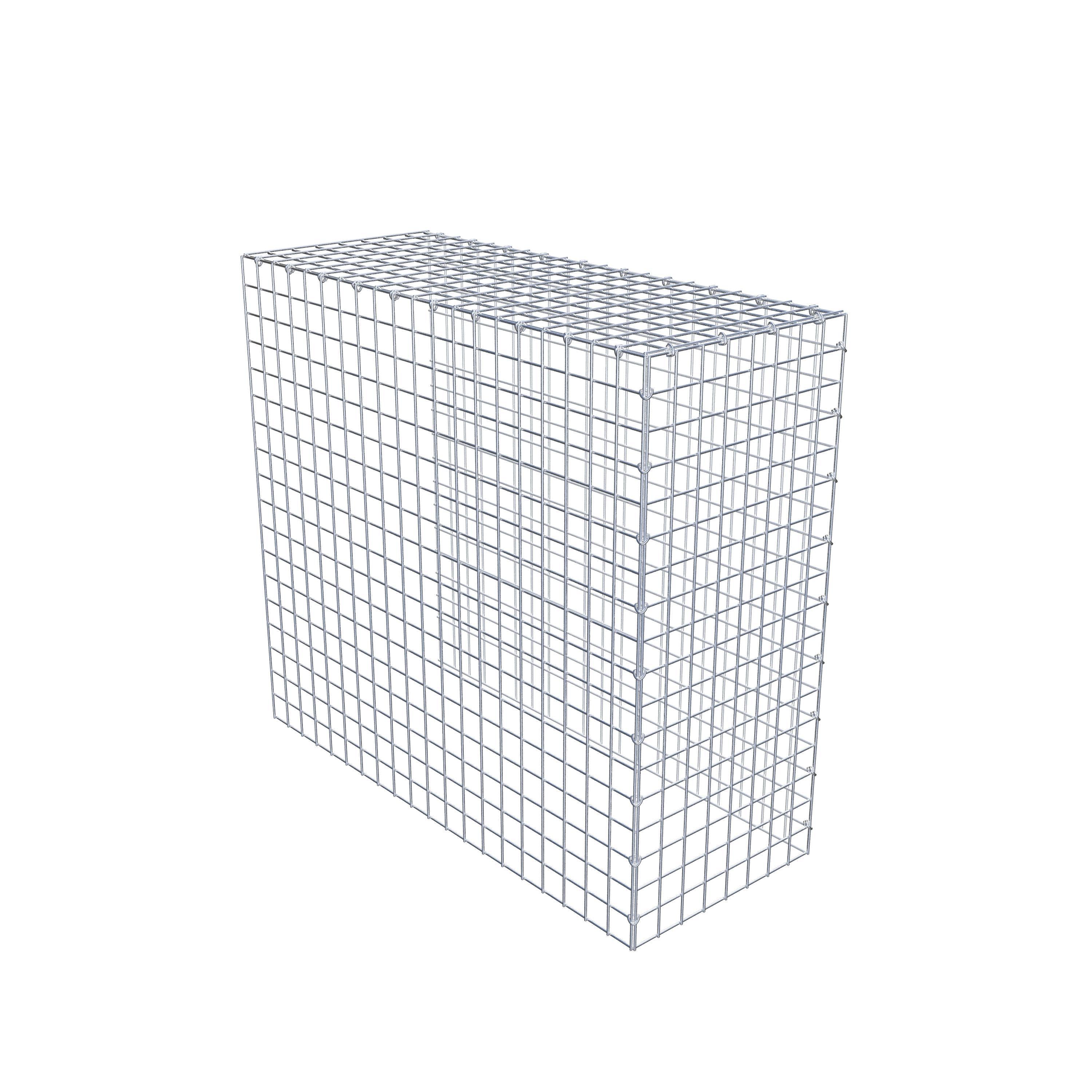 Gavión adicional tipo 4 100 cm x 90 cm x 40 cm (L x A x P), malla 5 cm x 5 cm, anillo en C