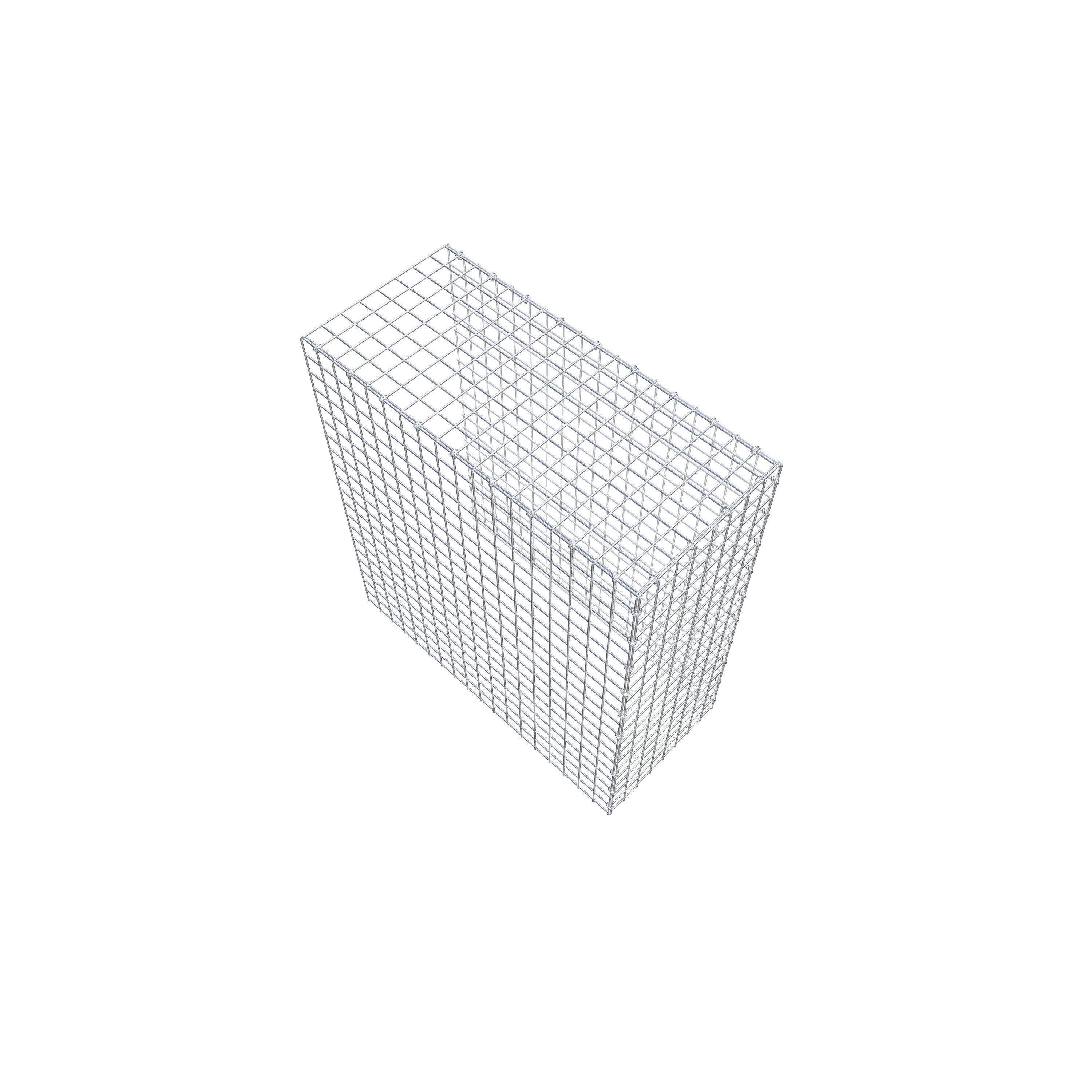 Gavión adicional tipo 4 100 cm x 90 cm x 40 cm (L x A x P), malla 5 cm x 5 cm, anillo en C