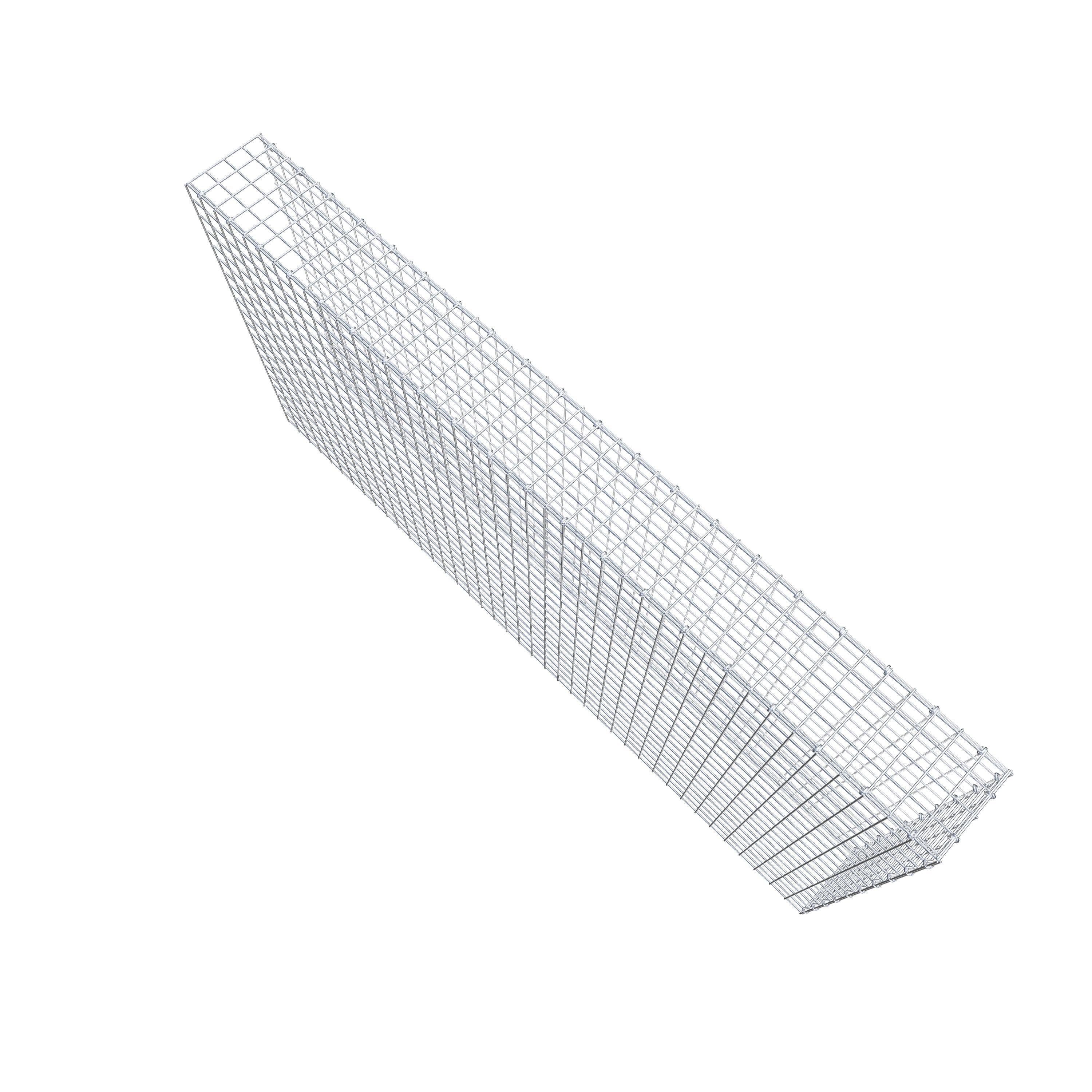 Gavión adicional tipo 4 200 cm x 100 cm x 20 cm (L x A x P), malla 5 cm x 5 cm, anillo en C