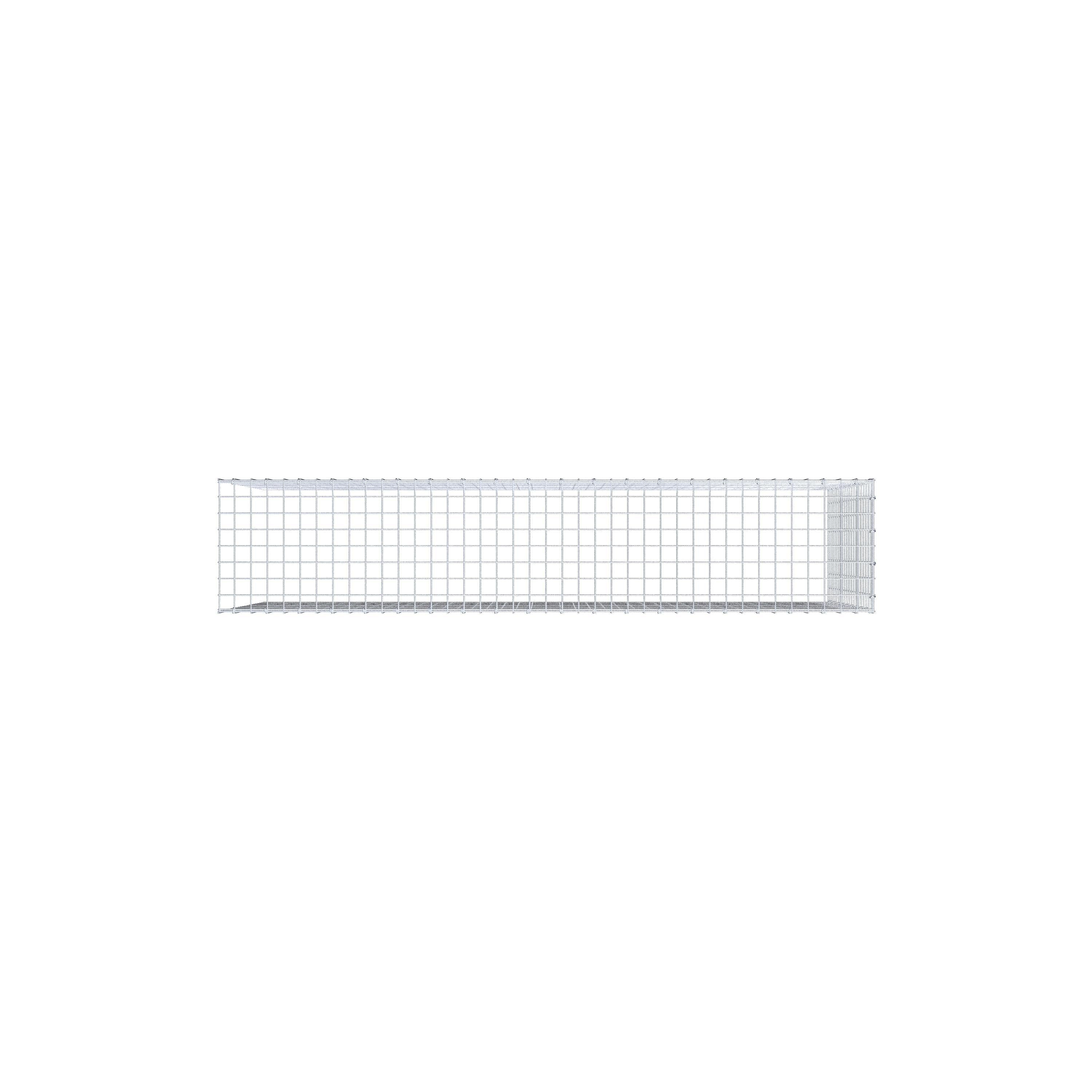Gavión adicional tipo 4 200 cm x 100 cm x 40 cm (L x A x P), malla 5 cm x 5 cm, anillo en C