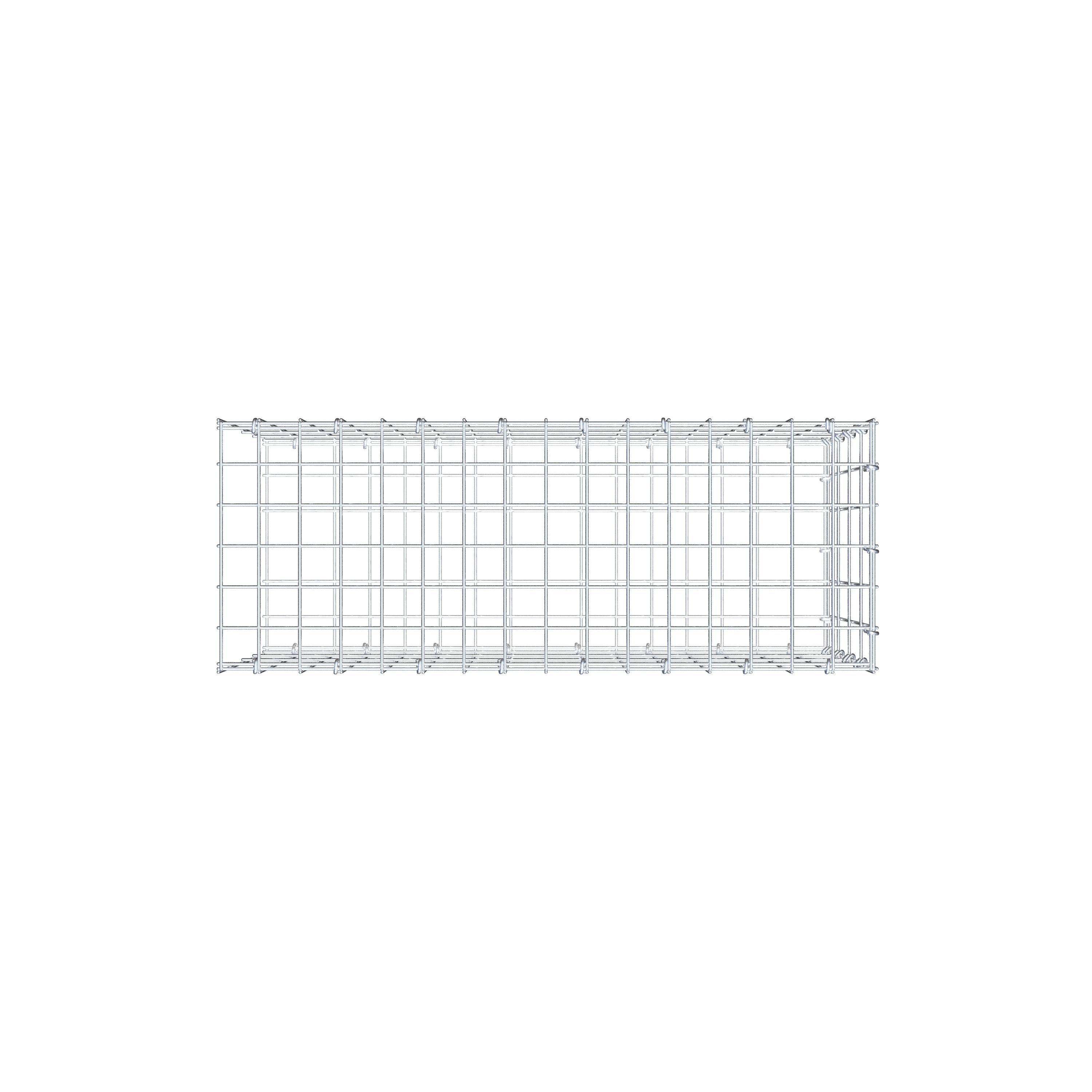 Pila adicional tipo 2 80 cm x 40 cm x 30 cm, malla 5 cm x 10 cm, anillo en C