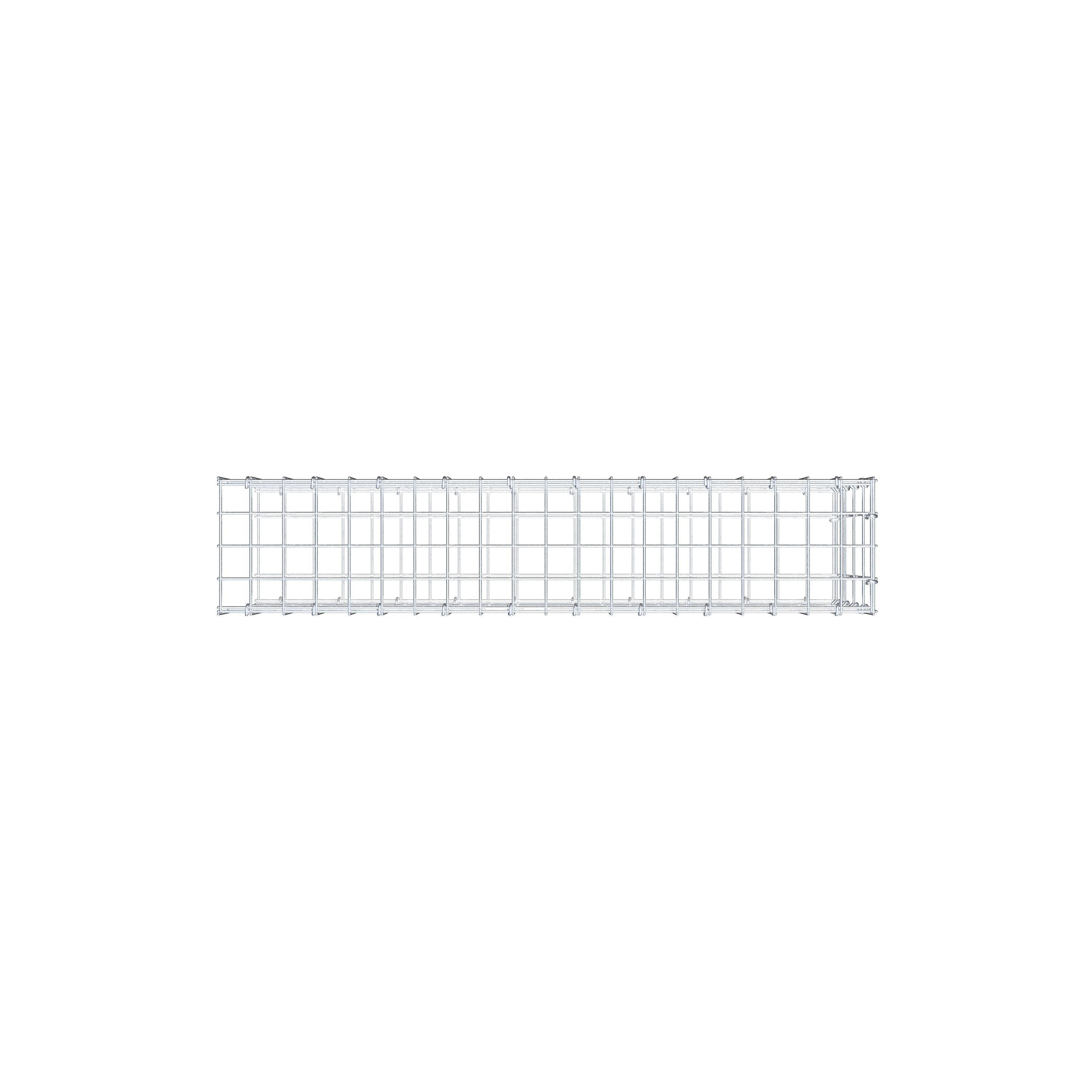 Pila adicional tipo 2 100 cm x 40 cm x 20 cm, malla 5 cm x 10 cm, anillo en C