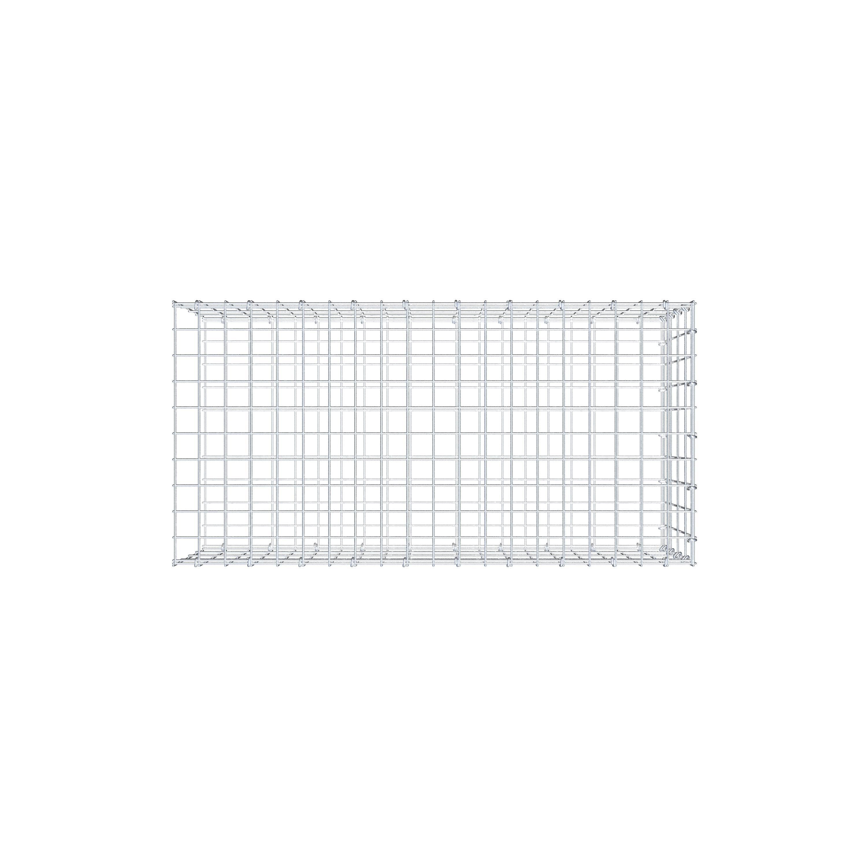 Pila adicional tipo 2 100 cm x 40 cm x 50 cm, malla 5 cm x 10 cm, anillo en C