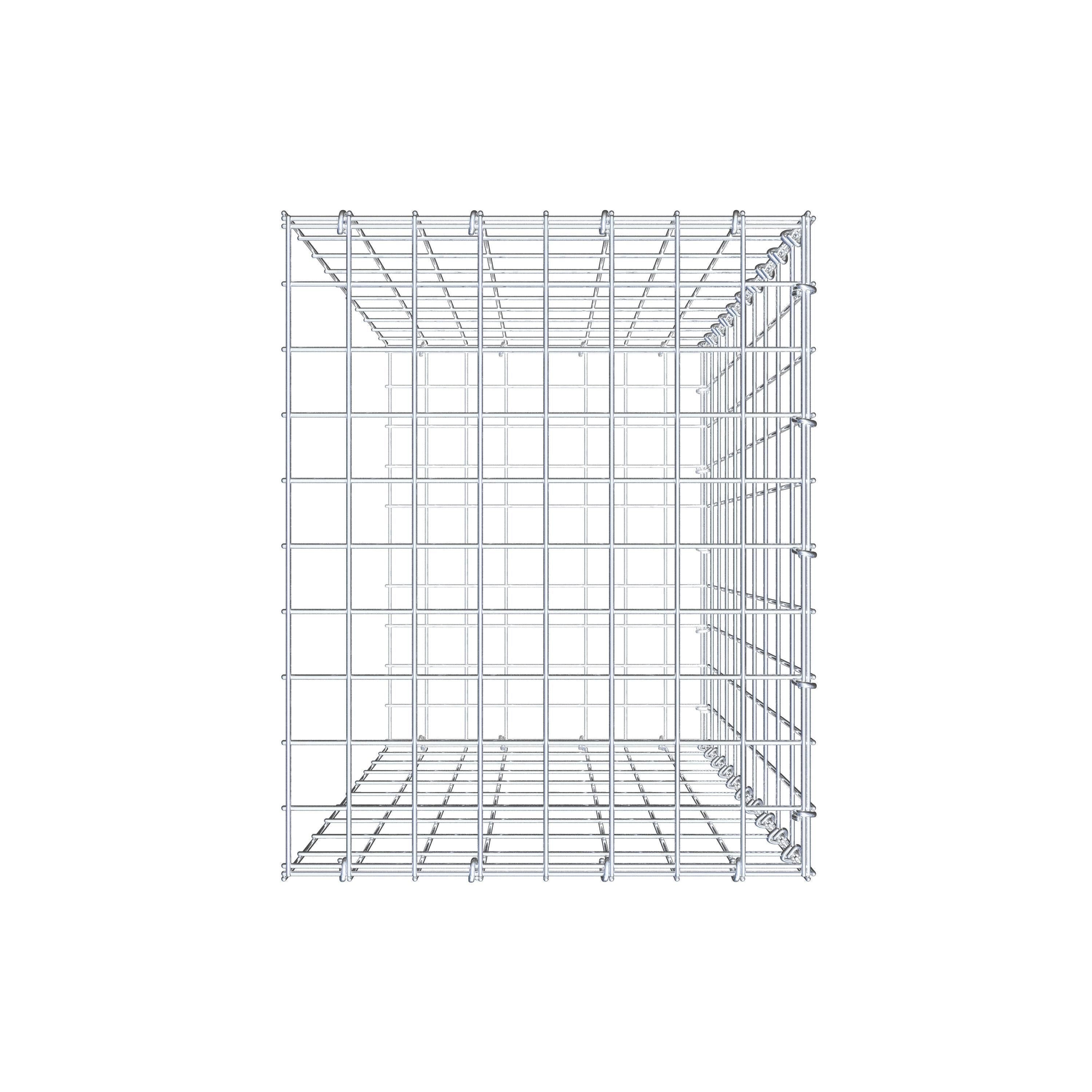 Pila adicional tipo 2 100 cm x 40 cm x 50 cm, malla 5 cm x 10 cm, anillo en C