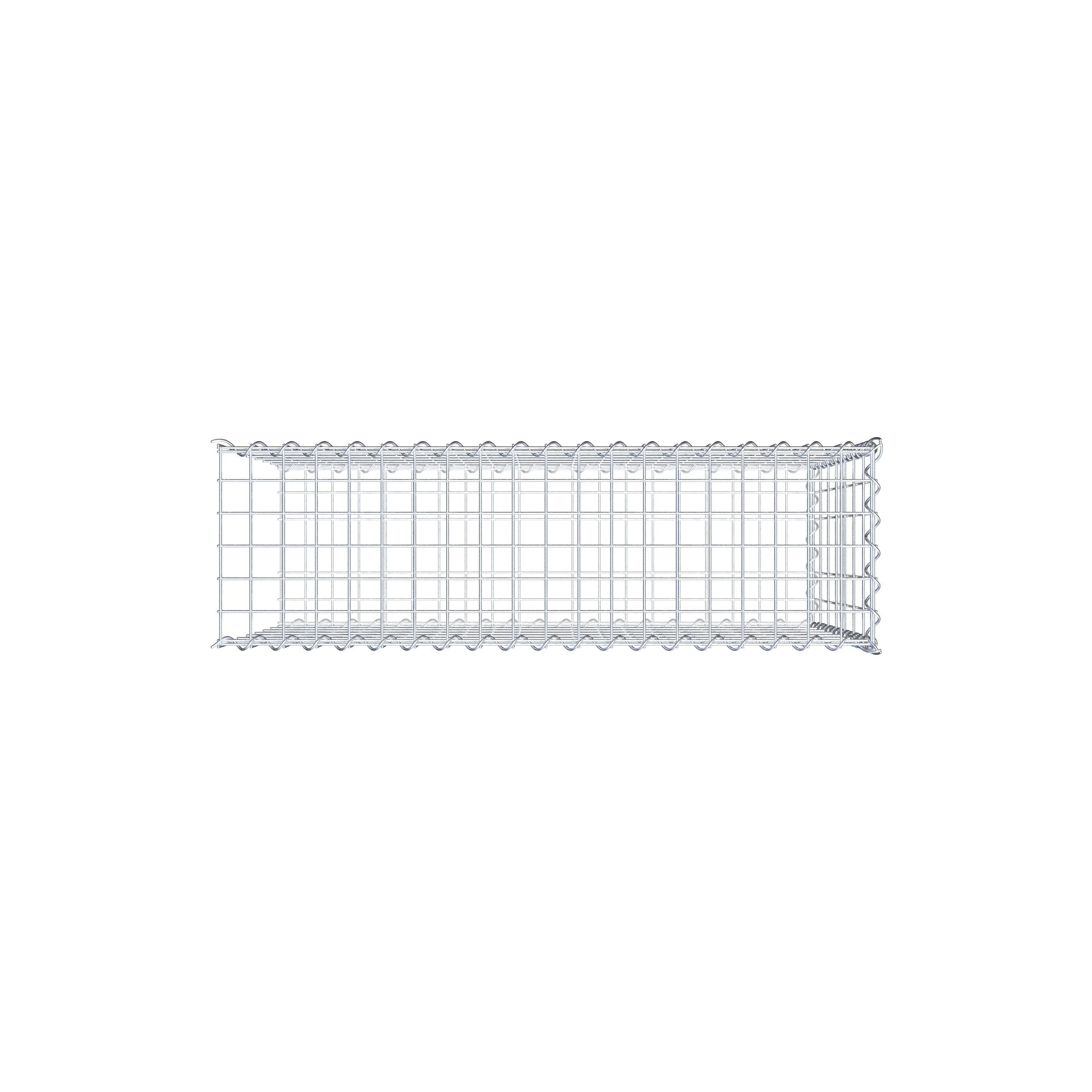 Gabbione aggiuntivo tipo 2 100 cm x 70 cm x 30 cm (L x H x P), dimensione maglia 5 cm x 10 cm, a spirale