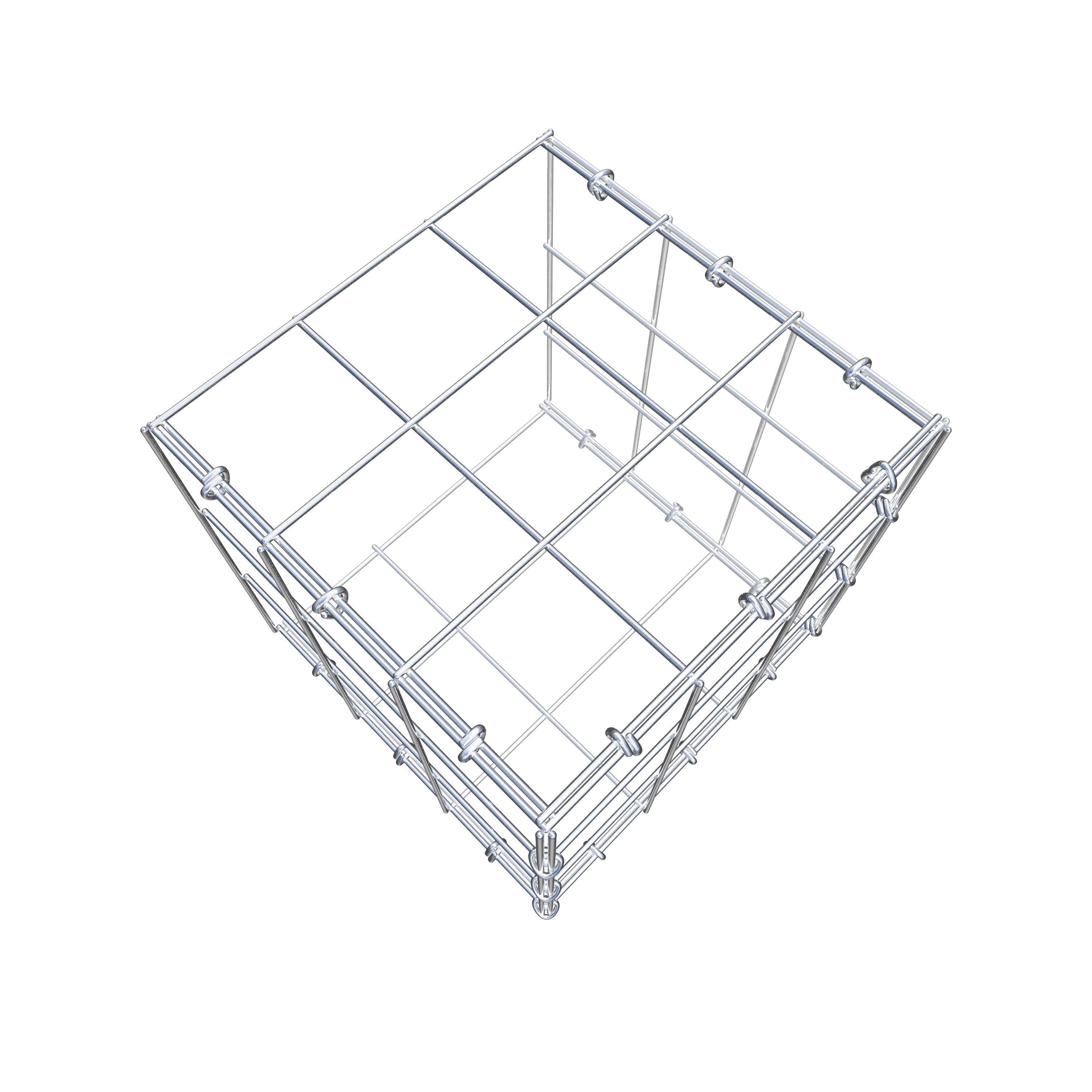 Gavión adicional tipo 2 30 cm x 30 cm x 30 cm (L x A x P), malla 10 cm x 10 cm, anillo en C