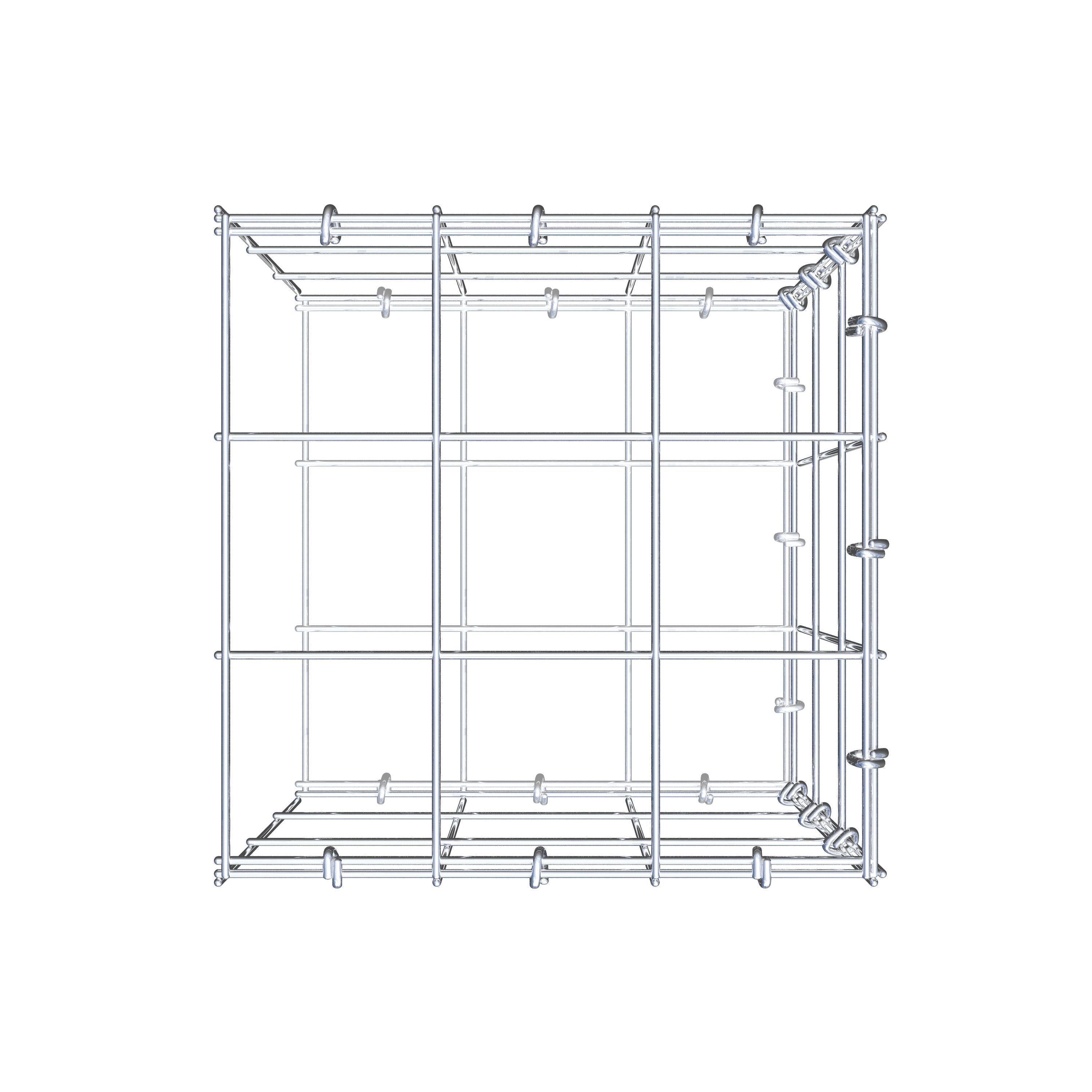 Gavión adicional tipo 2 30 cm x 30 cm x 30 cm (L x A x P), malla 10 cm x 10 cm, anillo en C