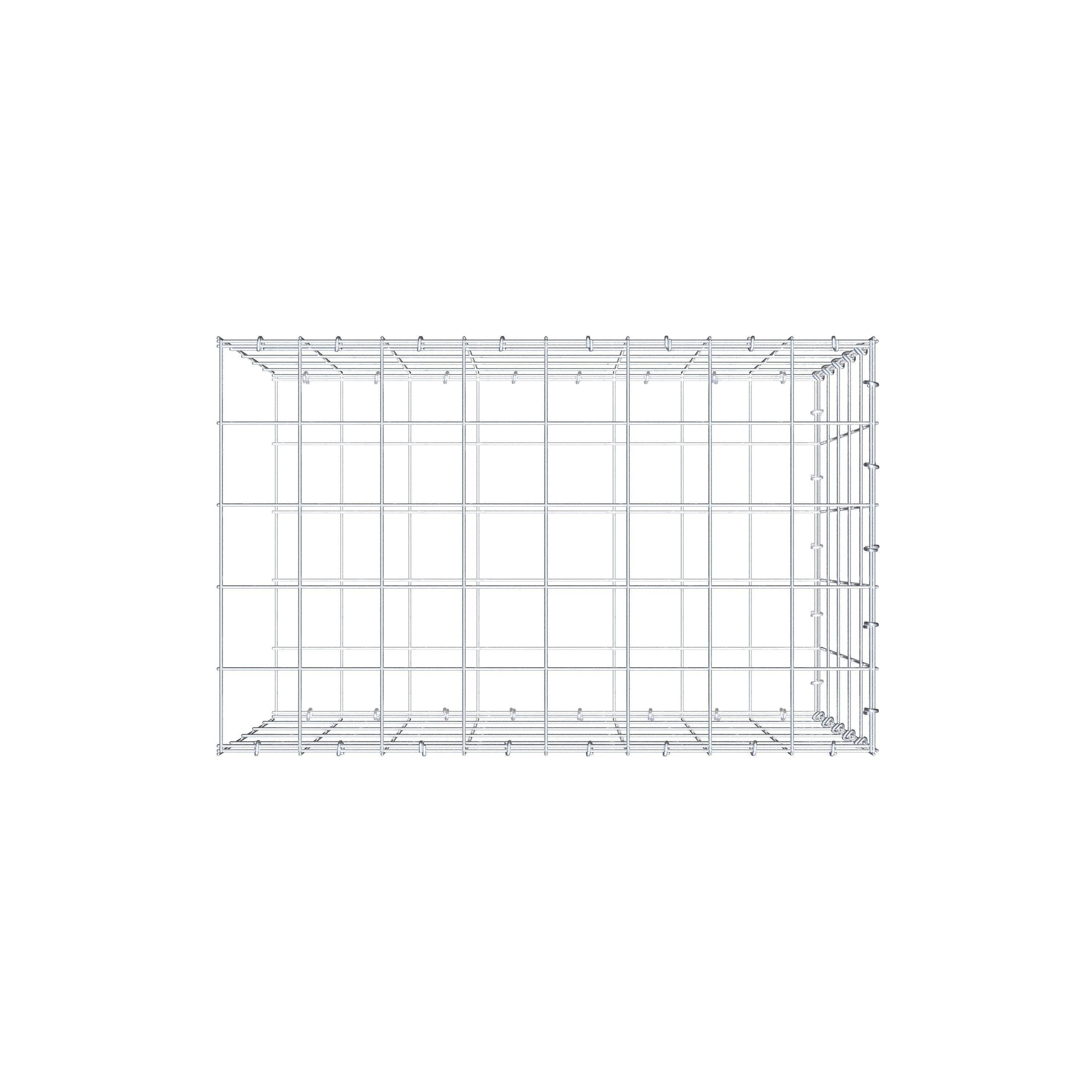 Anbaugabione Typ 2 80 cm x 50 cm x 50 cm (L x H x T), Maschenweite 10 cm x 10 cm, C-Ring