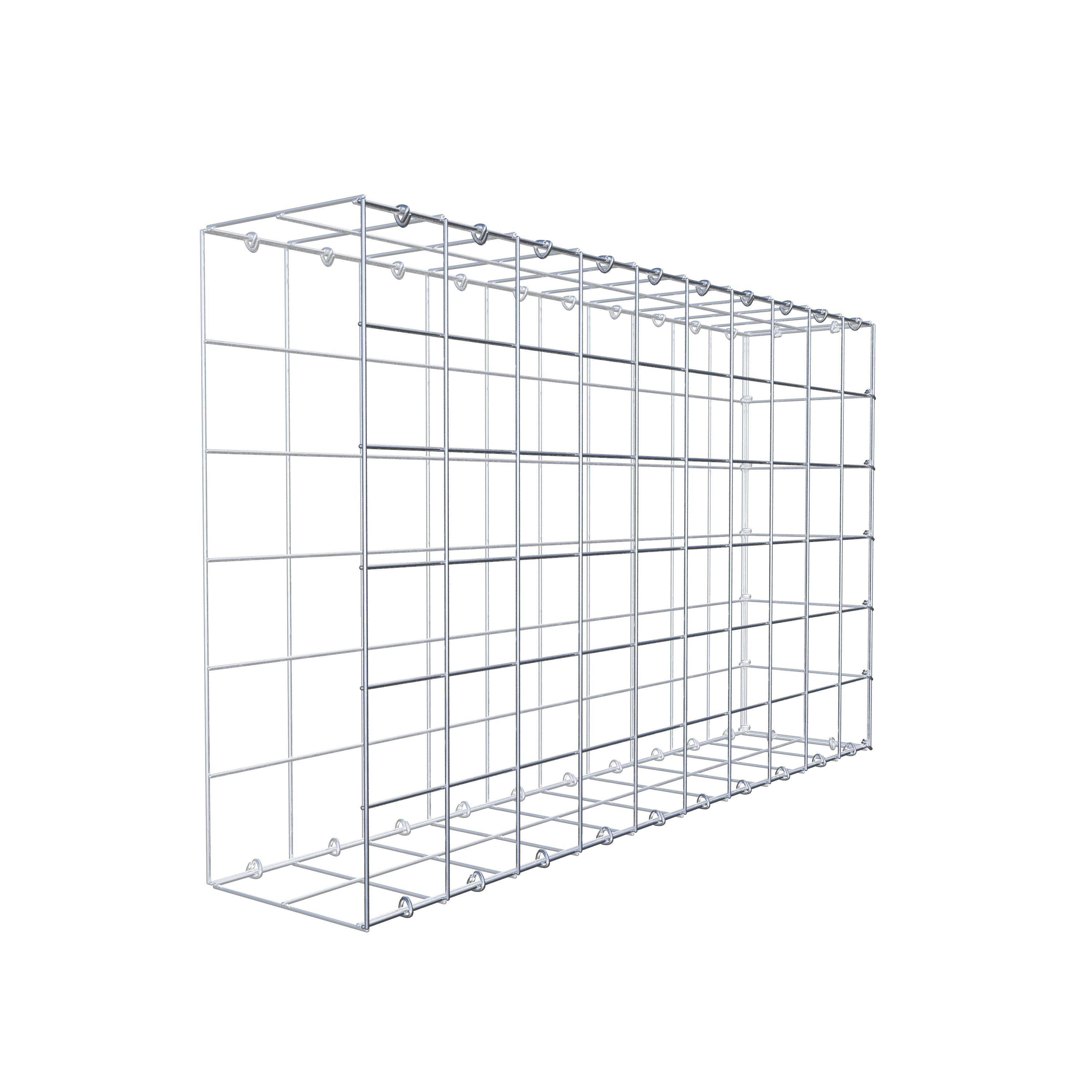Gavión complementario de tipo 2 100 cm x 60 cm x 20 cm (L x A x P), malla 10 cm x 10 cm, anillo en C