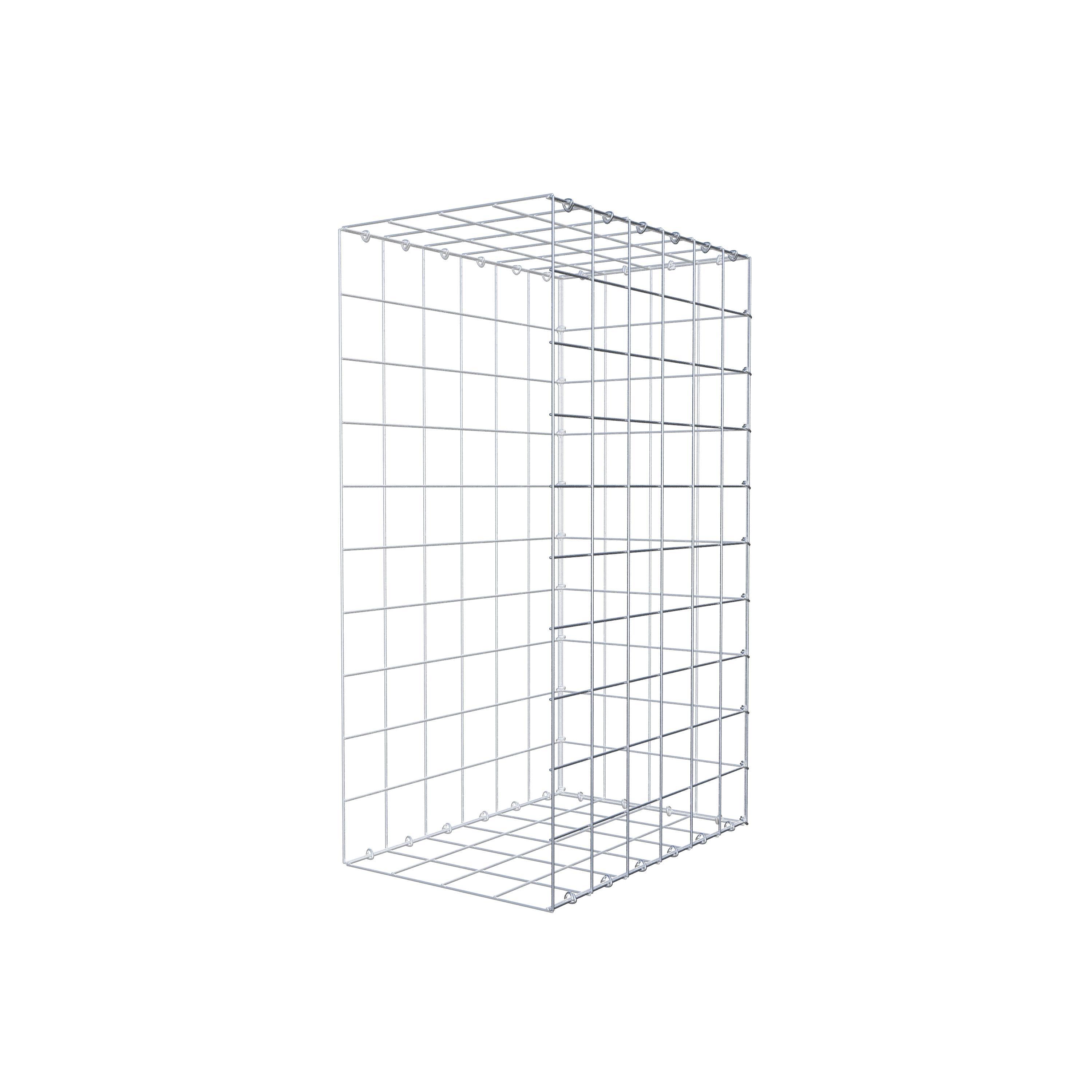 Gavión complementario de tipo 2 100 cm x 60 cm x 40 cm (L x A x P), malla 10 cm x 10 cm, anillo en C