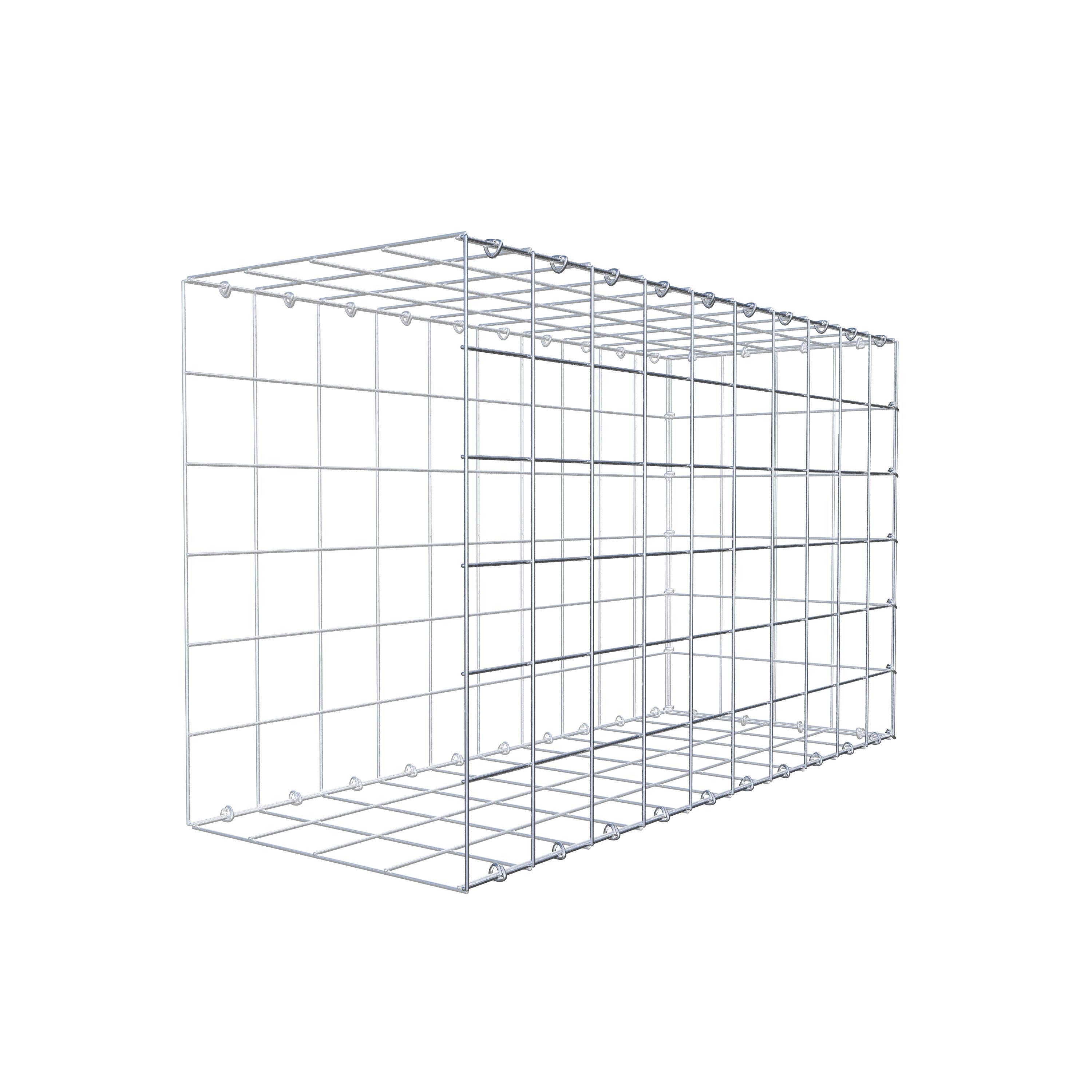 Gavión complementario de tipo 2 100 cm x 60 cm x 40 cm (L x A x P), malla 10 cm x 10 cm, anillo en C