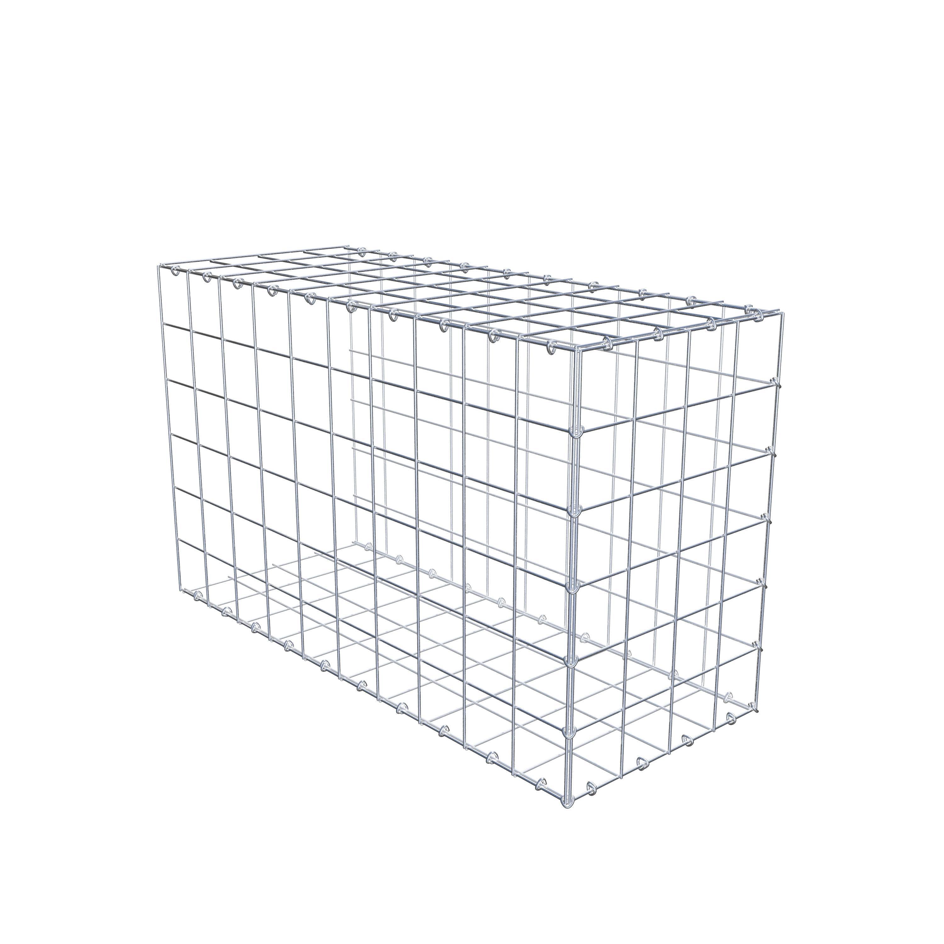 Gavión complementario de tipo 2 100 cm x 60 cm x 40 cm (L x A x P), malla 10 cm x 10 cm, anillo en C