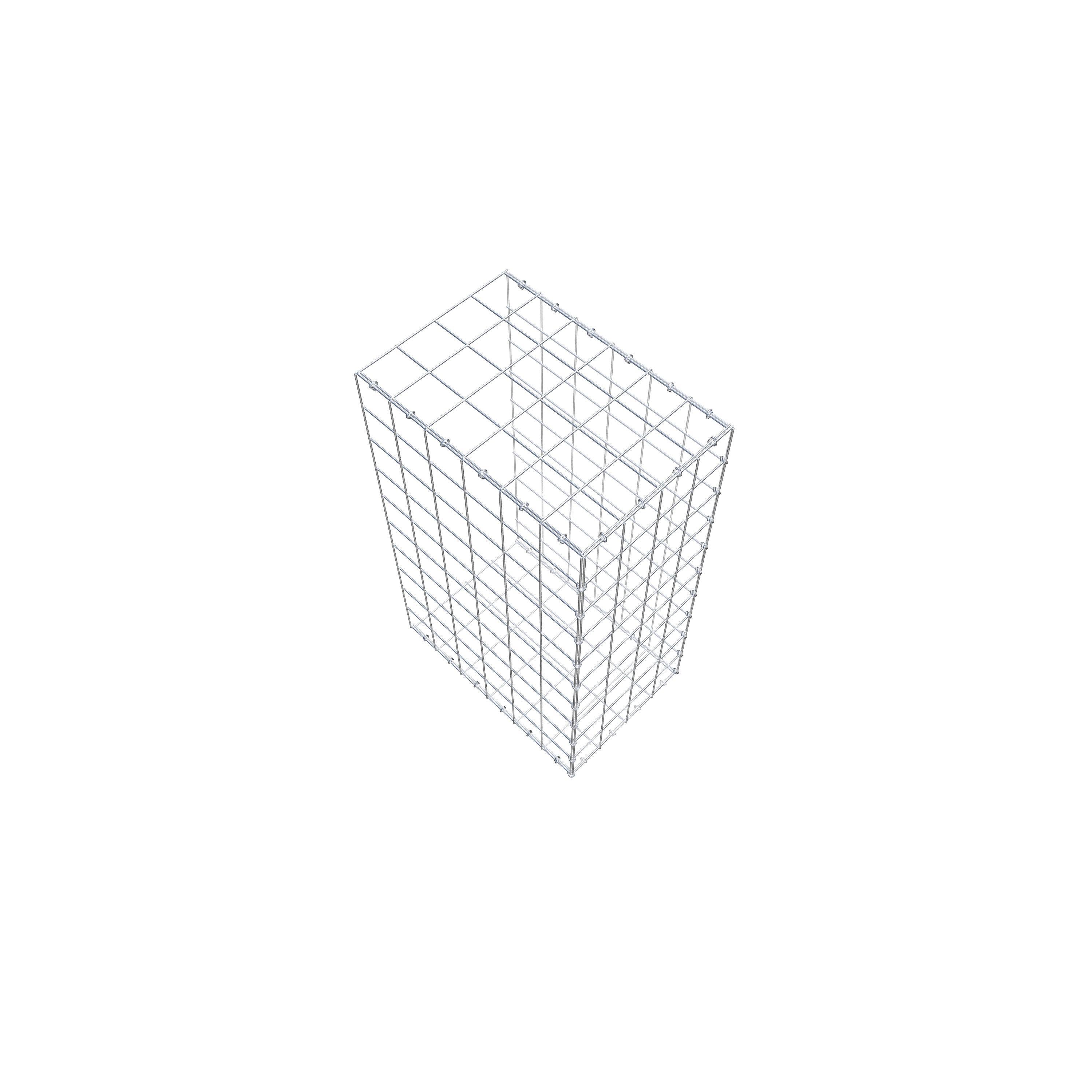 Gavión complementario de tipo 2 100 cm x 60 cm x 40 cm (L x A x P), malla 10 cm x 10 cm, anillo en C