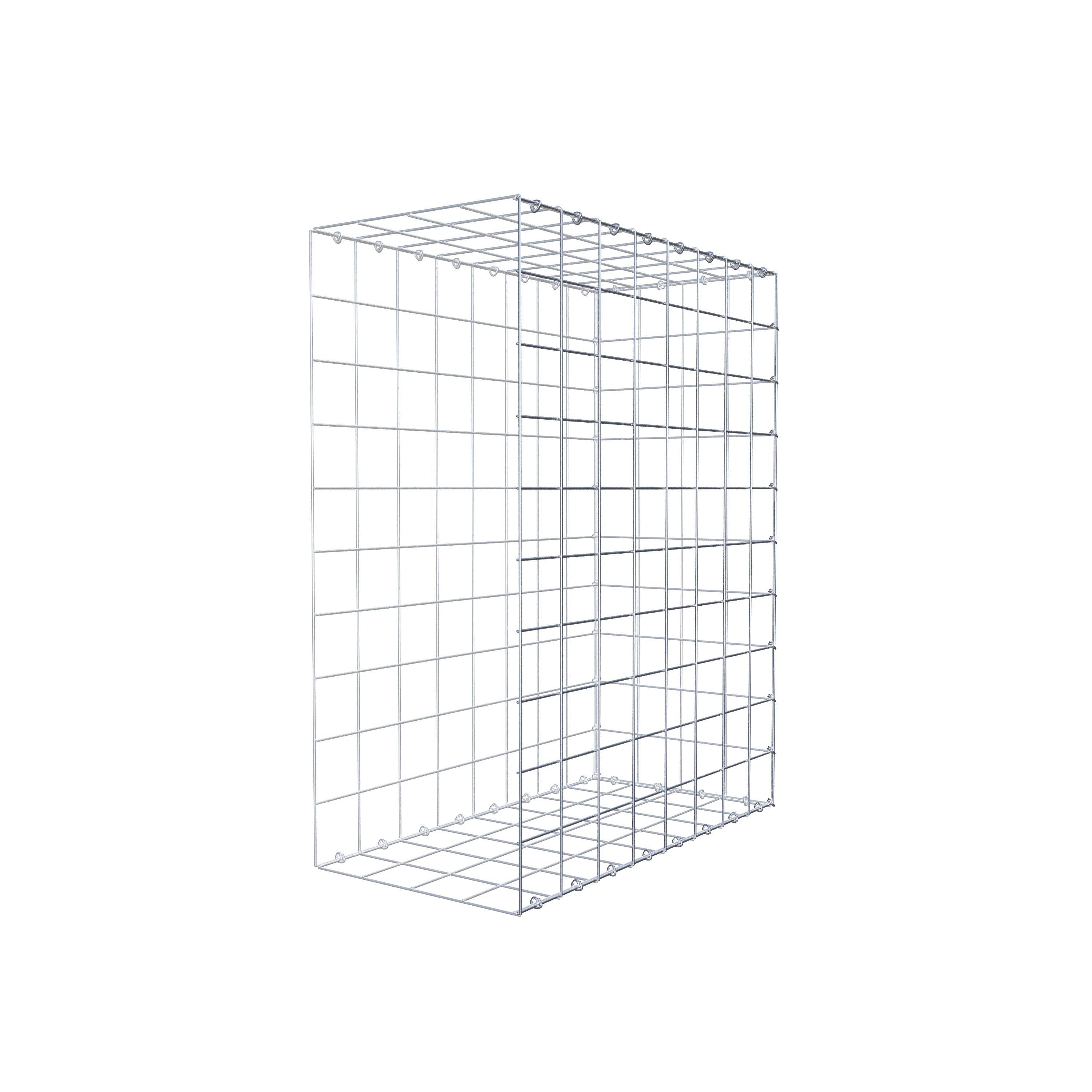 Gavión complementario de tipo 2 100 cm x 80 cm x 40 cm (L x A x P), malla 10 cm x 10 cm, anillo en C