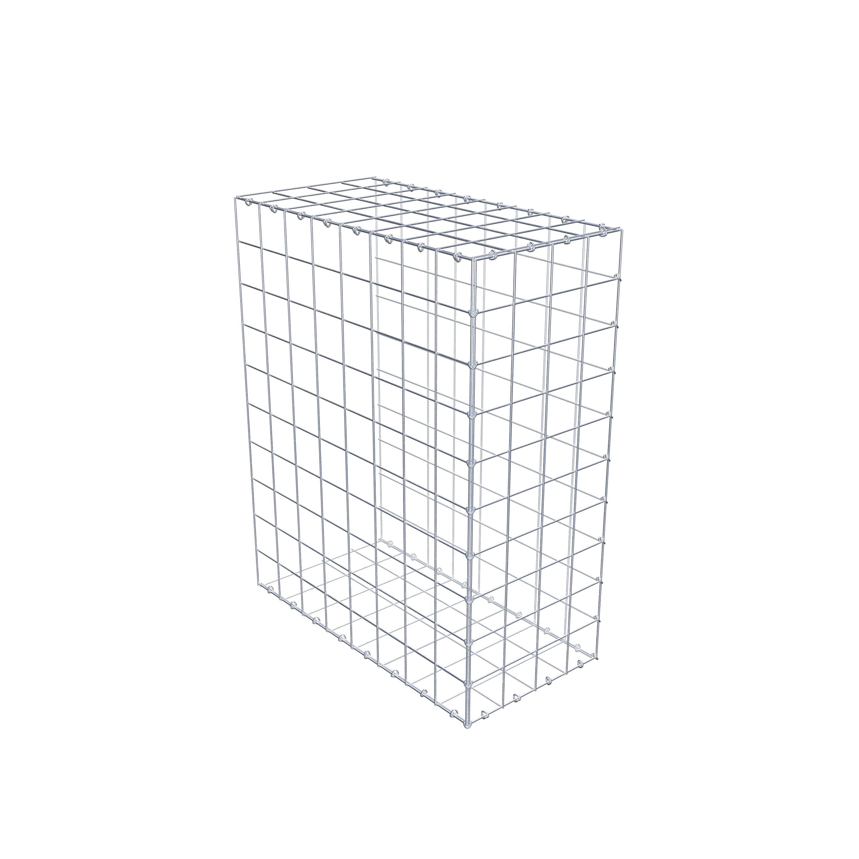 Gavión complementario de tipo 2 100 cm x 80 cm x 40 cm (L x A x P), malla 10 cm x 10 cm, anillo en C
