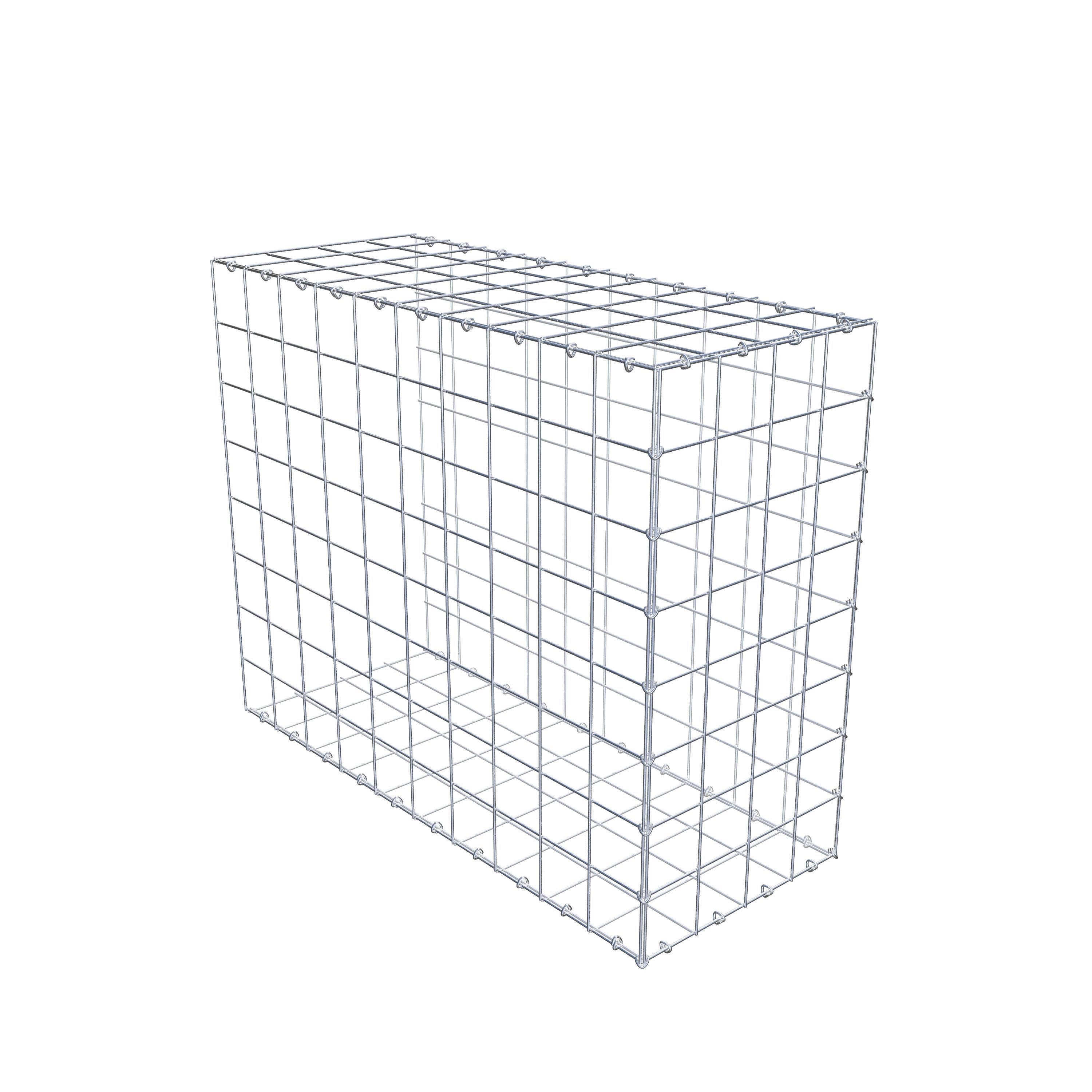 Gavión complementario de tipo 2 100 cm x 80 cm x 40 cm (L x A x P), malla 10 cm x 10 cm, anillo en C