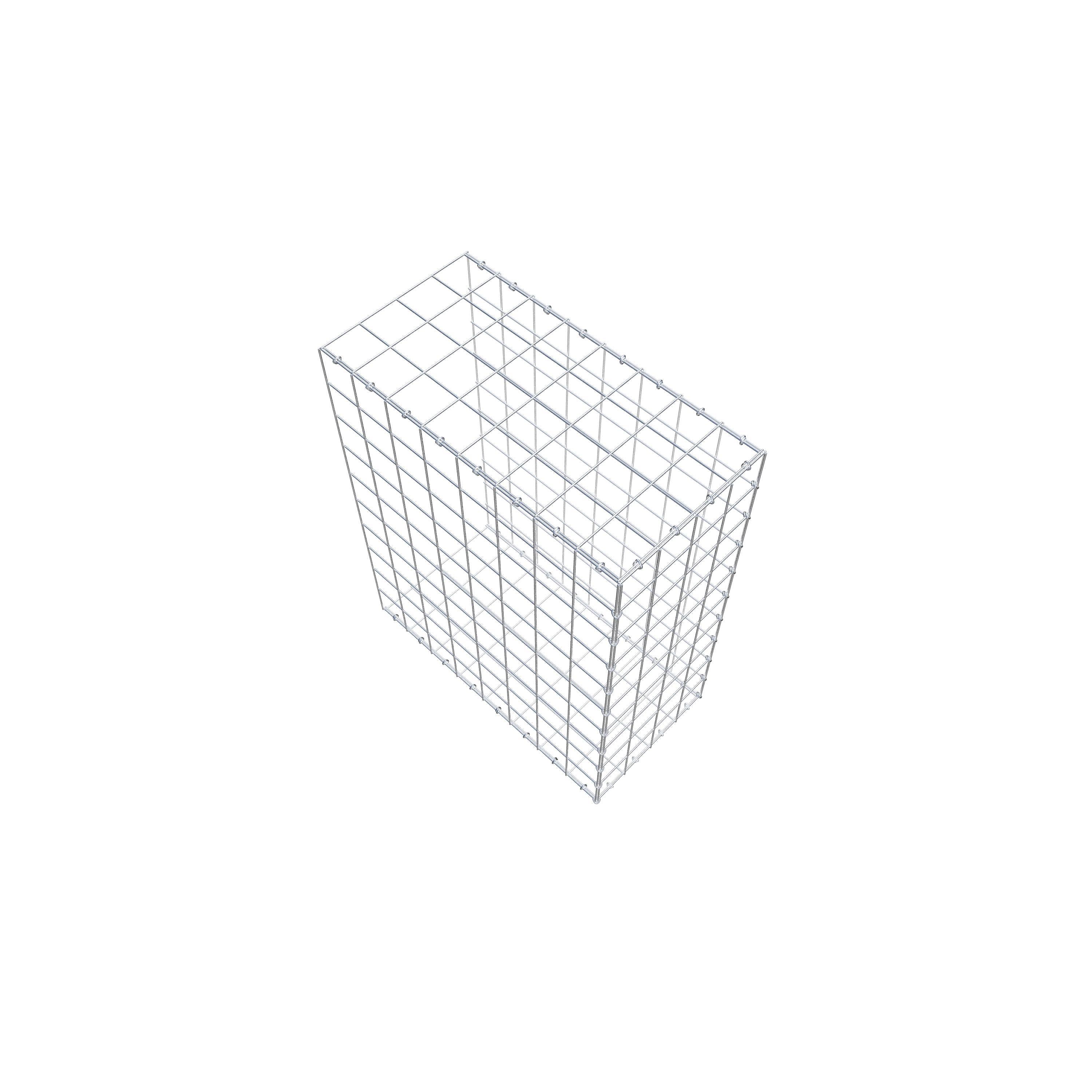 Gavión complementario de tipo 2 100 cm x 80 cm x 40 cm (L x A x P), malla 10 cm x 10 cm, anillo en C