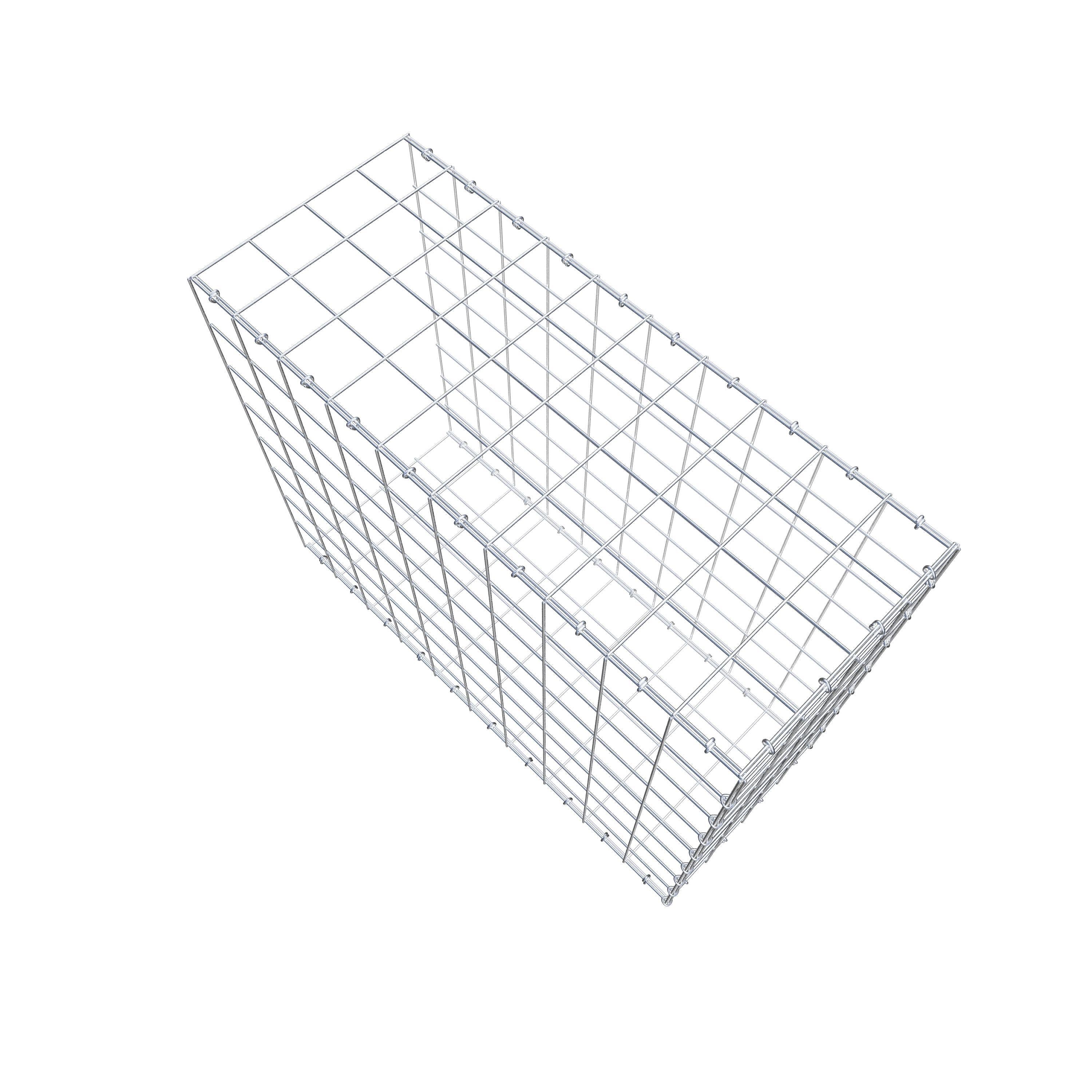 Gavión complementario de tipo 2 100 cm x 80 cm x 40 cm (L x A x P), malla 10 cm x 10 cm, anillo en C