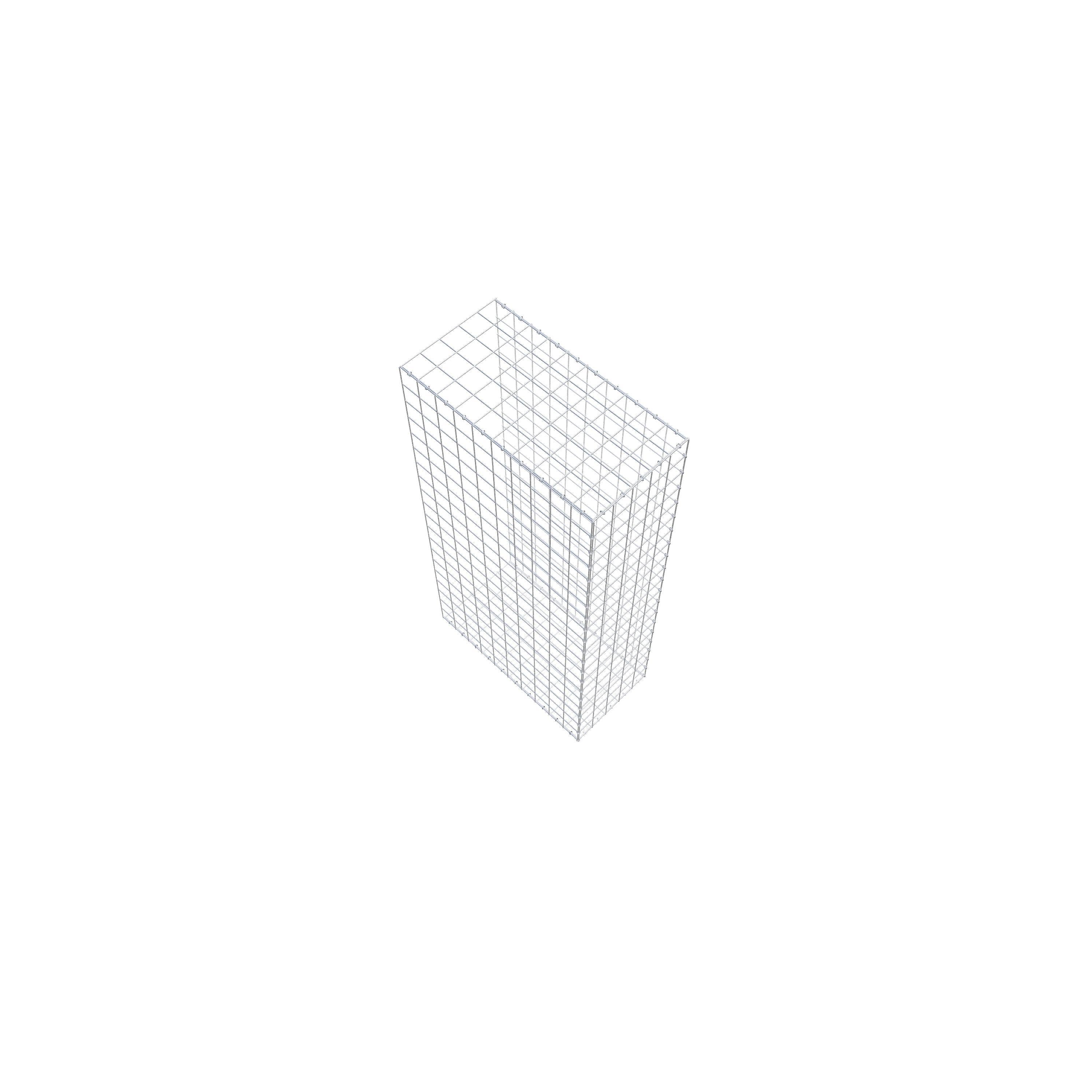 Opzetpaal type 2 200 cm x 100 cm x 50 cm (L x H x D), maaswijdte 10 cm x 10 cm, C-ring