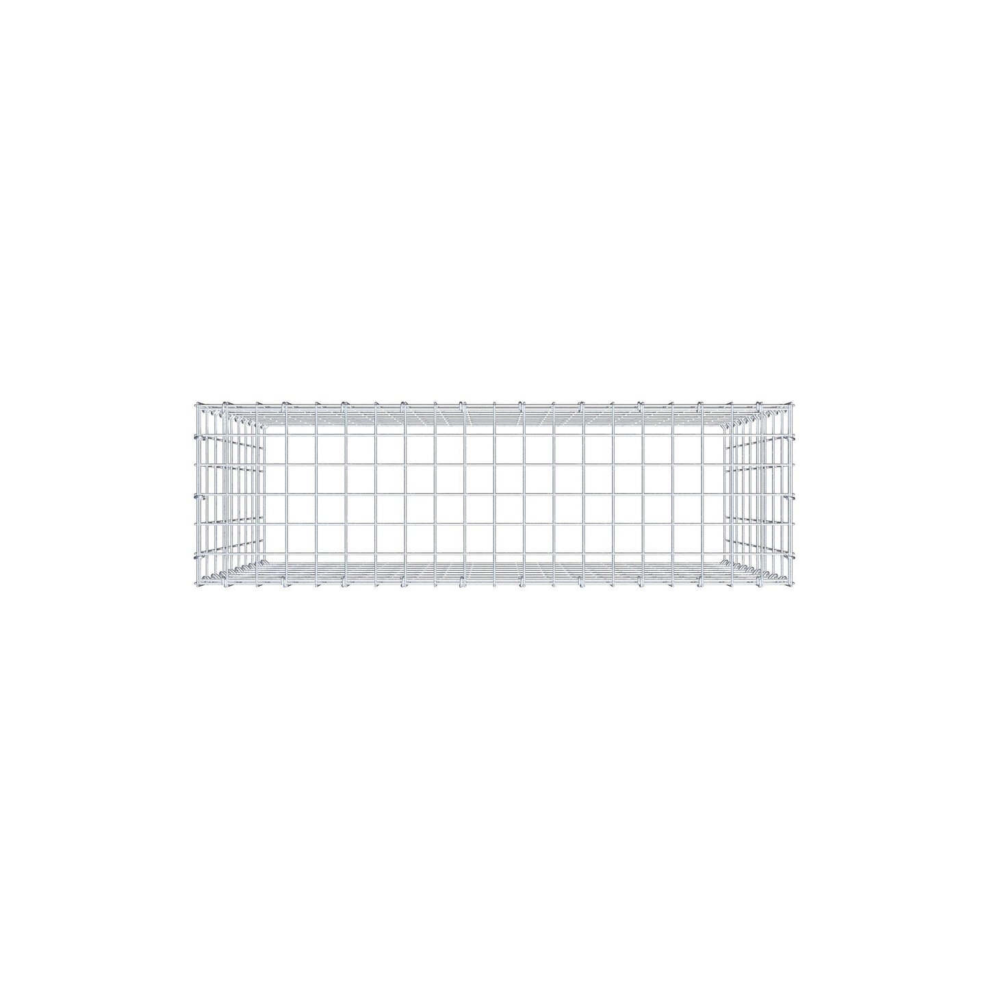 Mounted gabion type 3 100 cm x 90 cm x 30 cm (L x H x D), mesh size 5 cm x 10 cm, C-ring