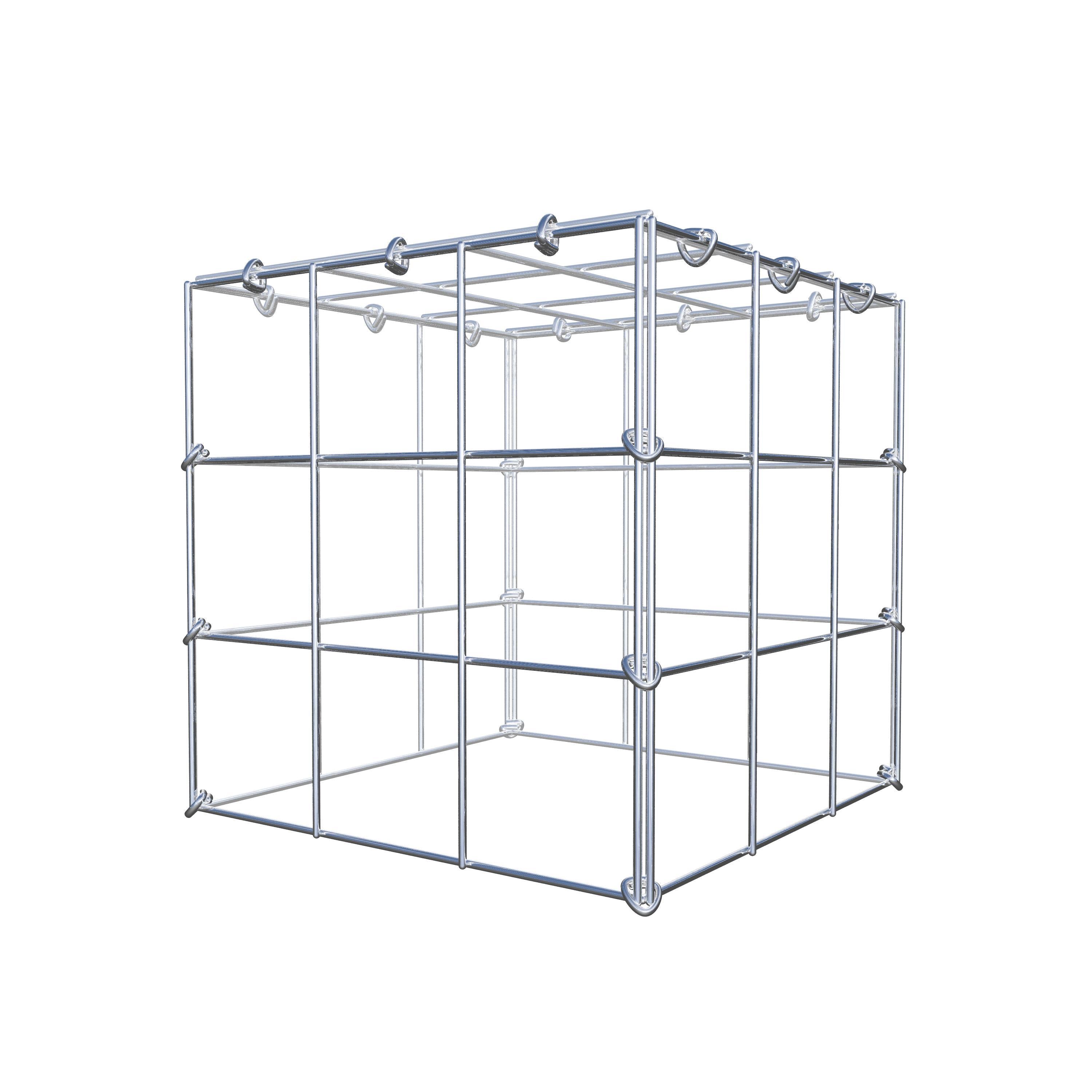 Gavión adicional tipo 3 30 cm x 30 cm x 30 cm (L x A x P), malla 10 cm x 10 cm, anillo en C