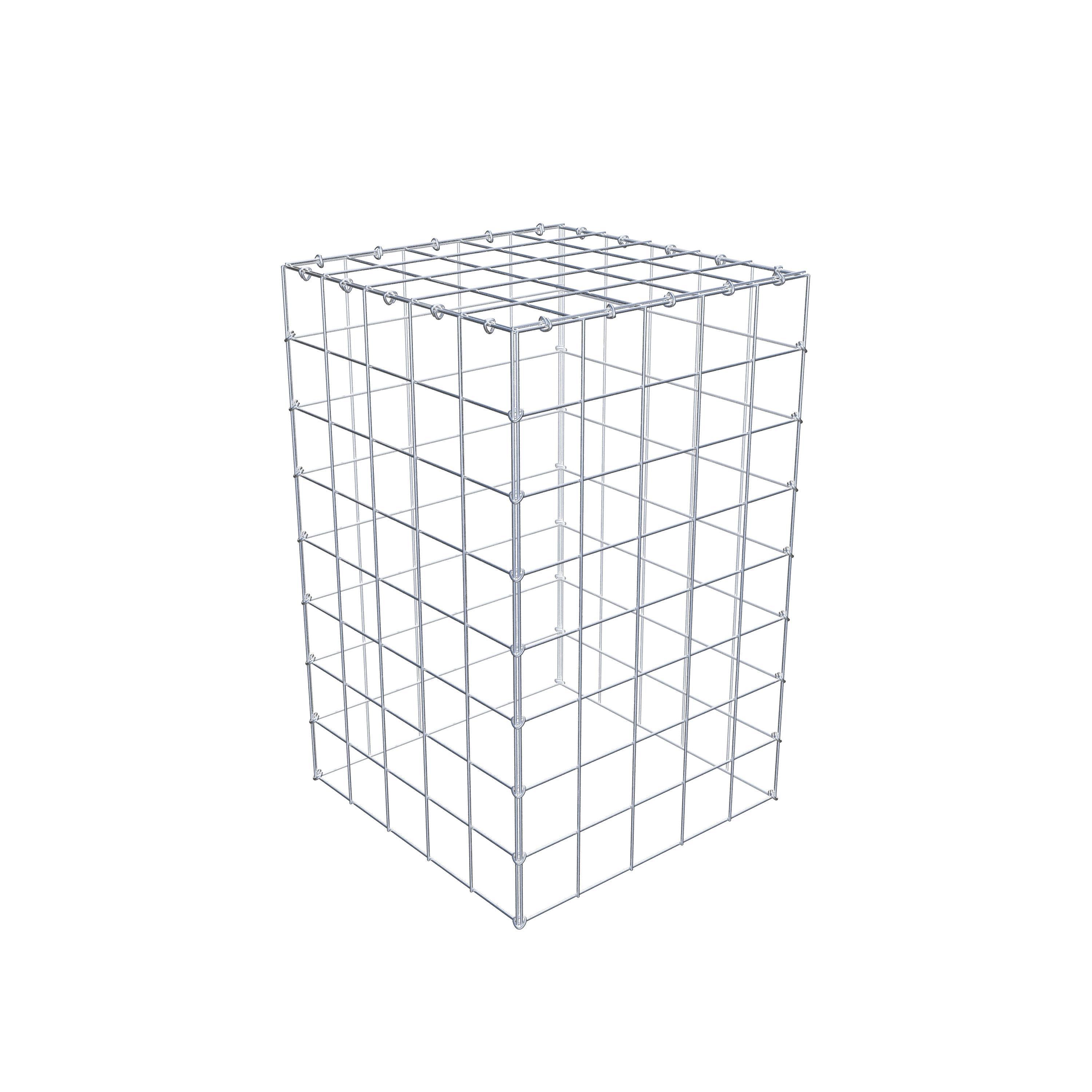 Pilote adicional tipo 3 80 cm x 50 cm x 50 cm (L x A x P), malla 10 cm x 10 cm, anillo en C