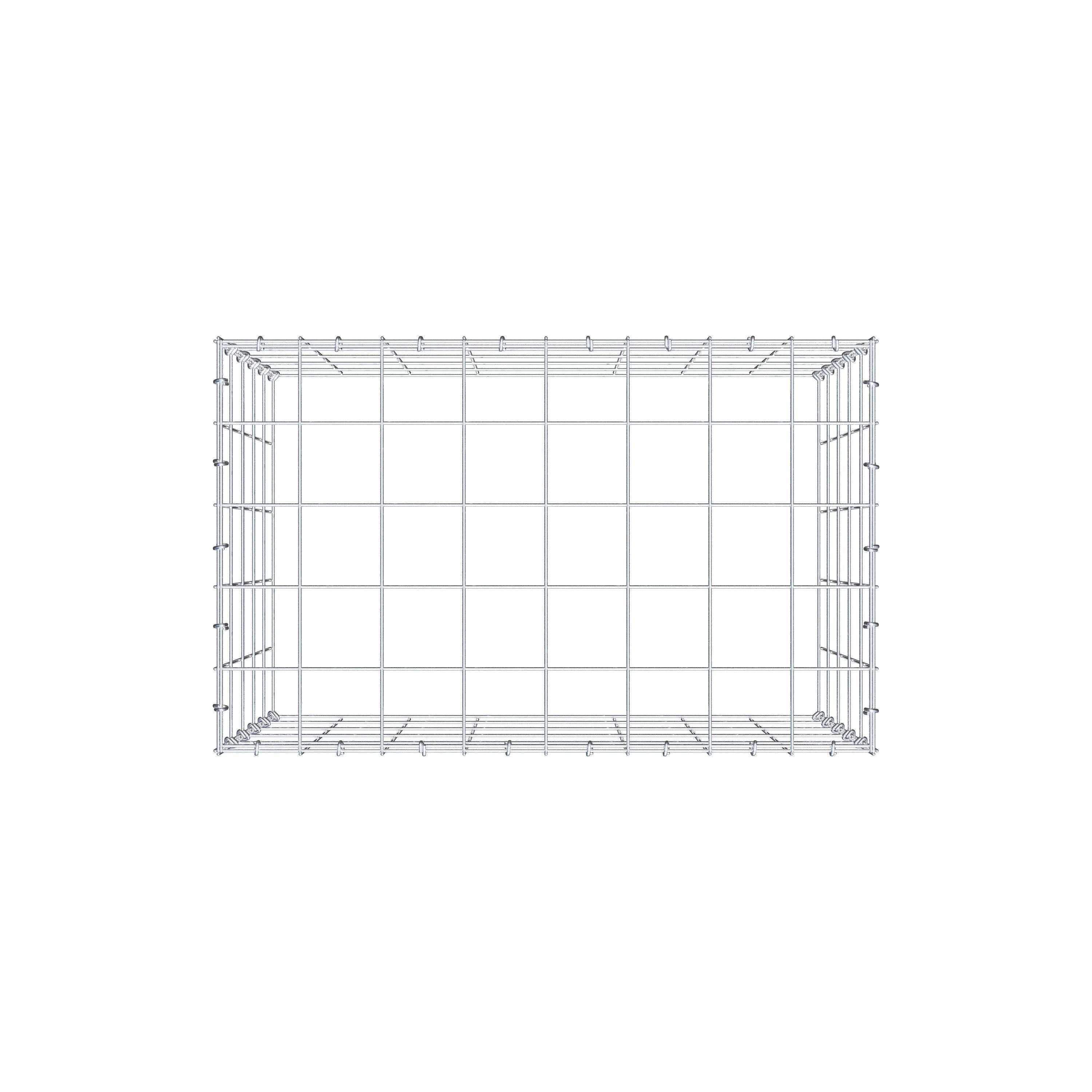 Pilote adicional tipo 3 80 cm x 50 cm x 50 cm (L x A x P), malla 10 cm x 10 cm, anillo en C