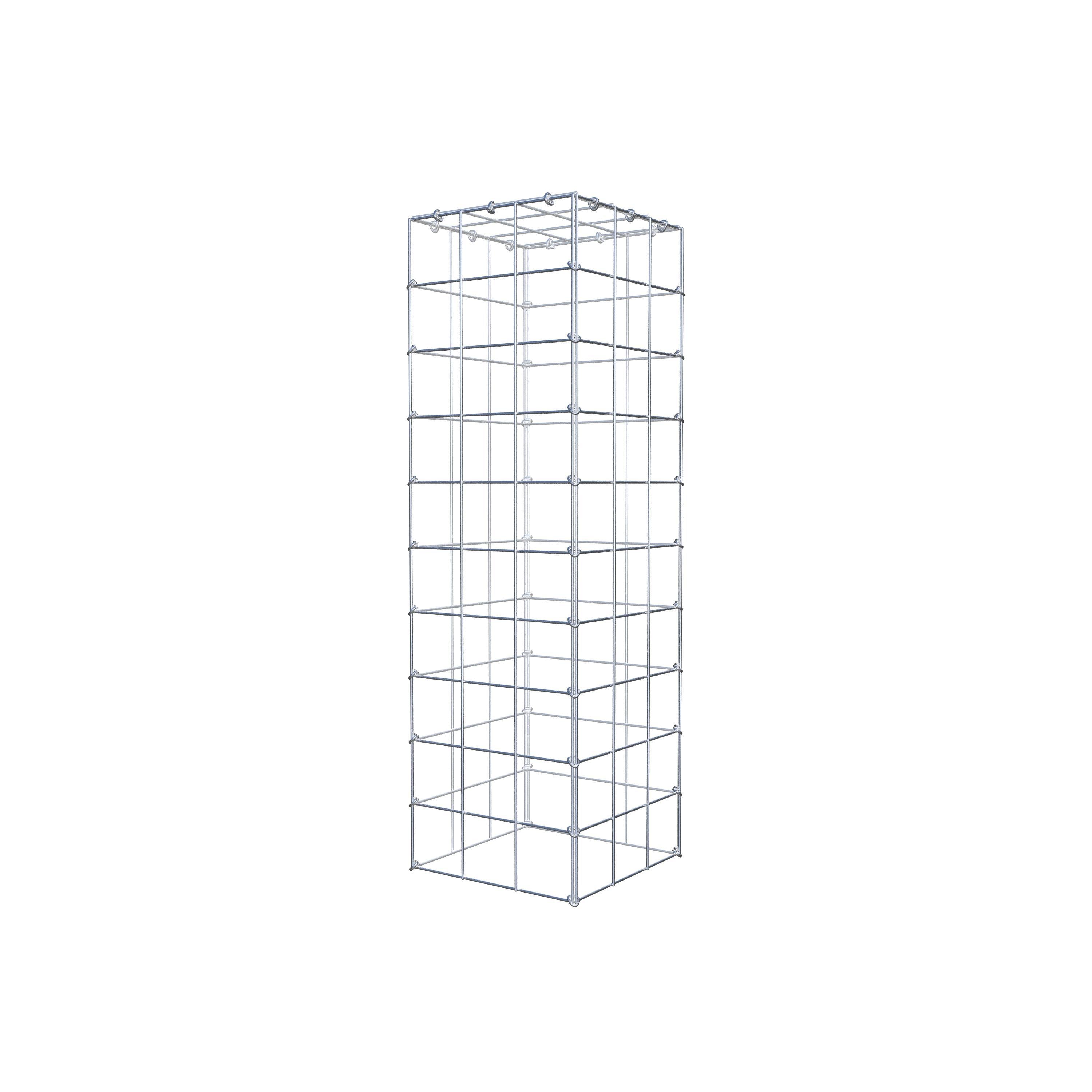 Mounted gabion type 3 100 cm x 30 cm x 30 cm (L x H x D), mesh size 10 cm x 10 cm, C-ring