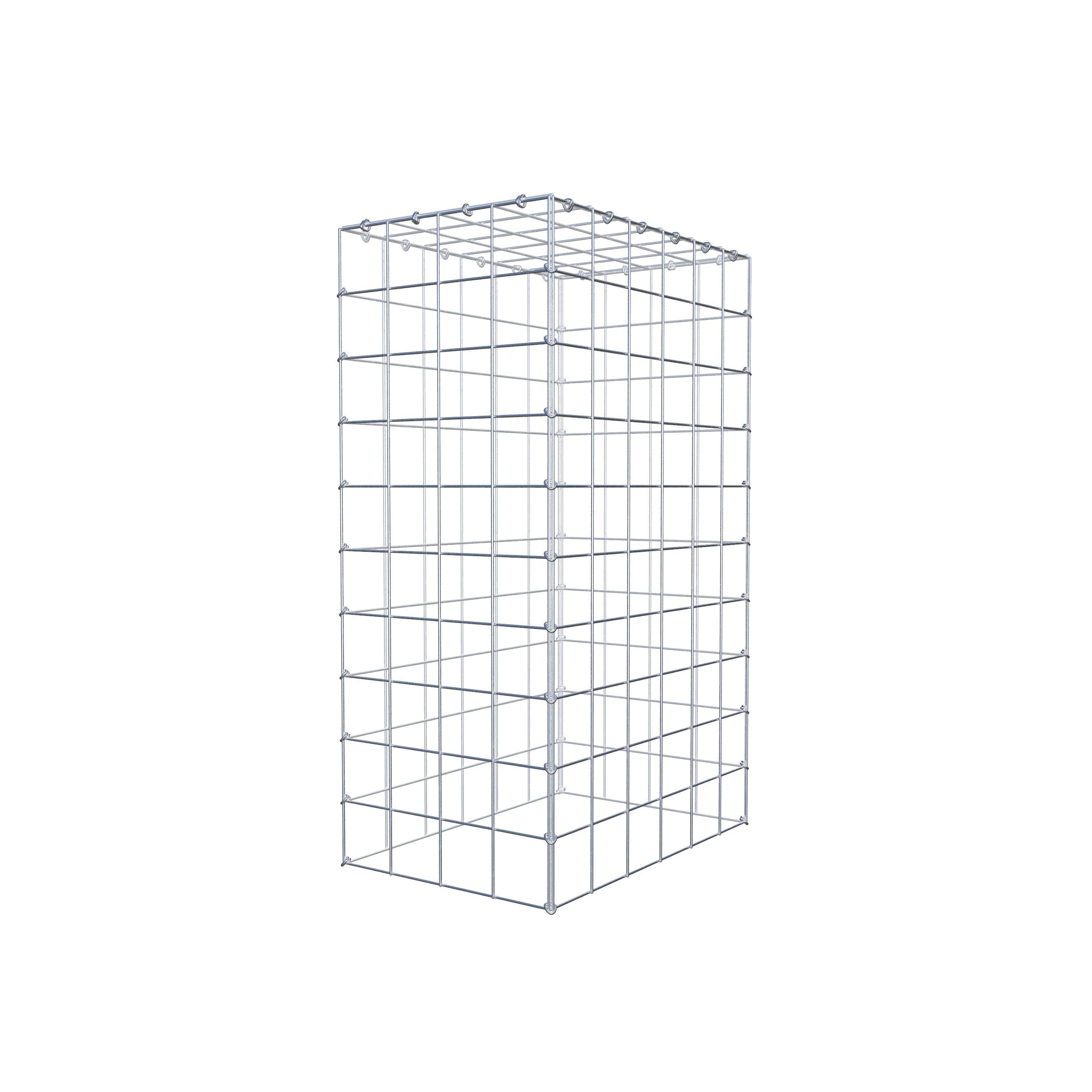 Gabbione aggiuntivo di tipo 3 100 cm x 60 cm x 40 cm (L x H x P), maglia 10 cm x 10 cm, anello a C