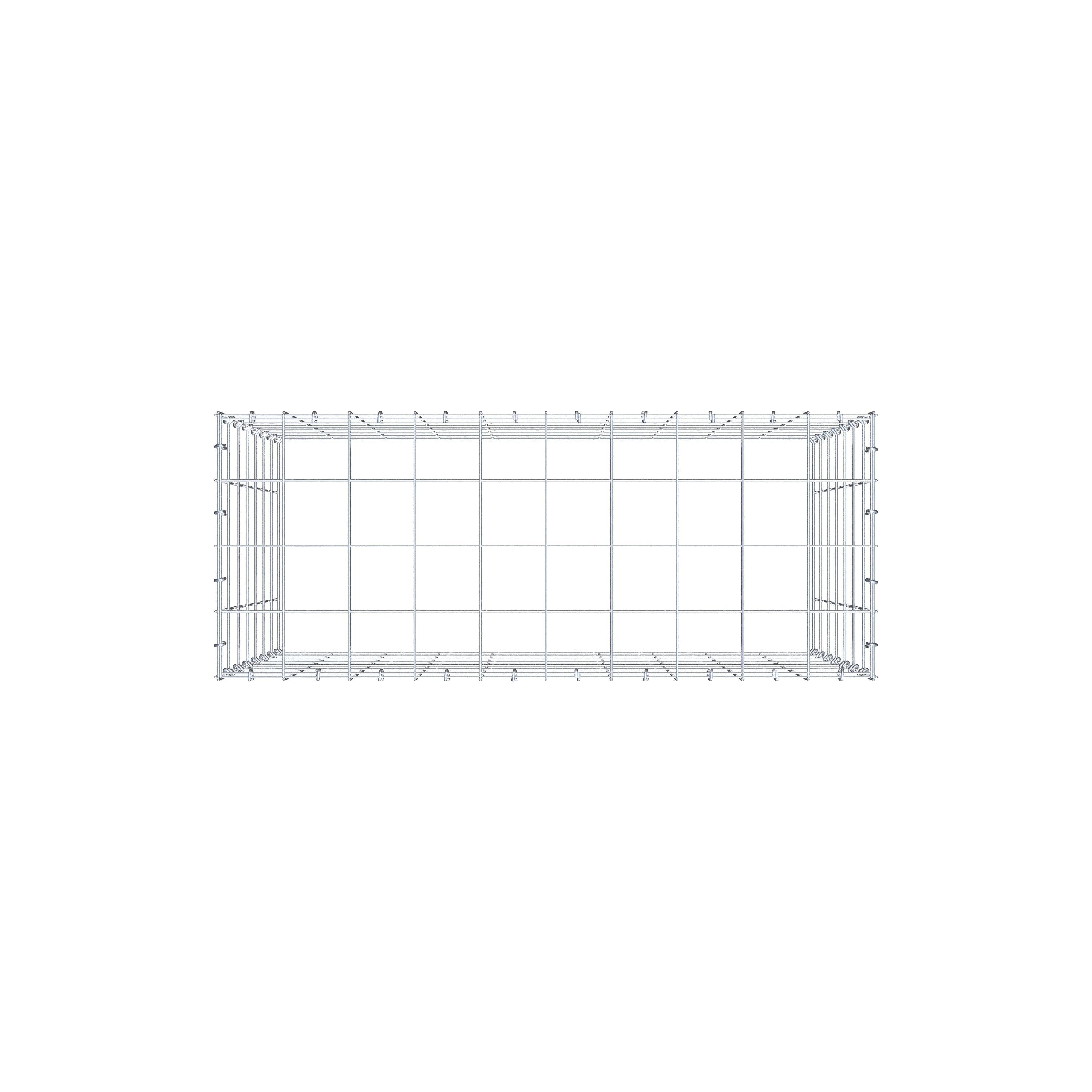 Pile aggiuntivo tipo 3 100 cm x 70 cm x 40 cm (L x H x P), maglia 10 cm x 10 cm, anello a C