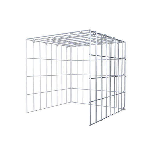 Mounted gabion type 4 40 cm x 40 cm x 40 cm (L x H x D), mesh size 5 cm x 10 cm, C-ring