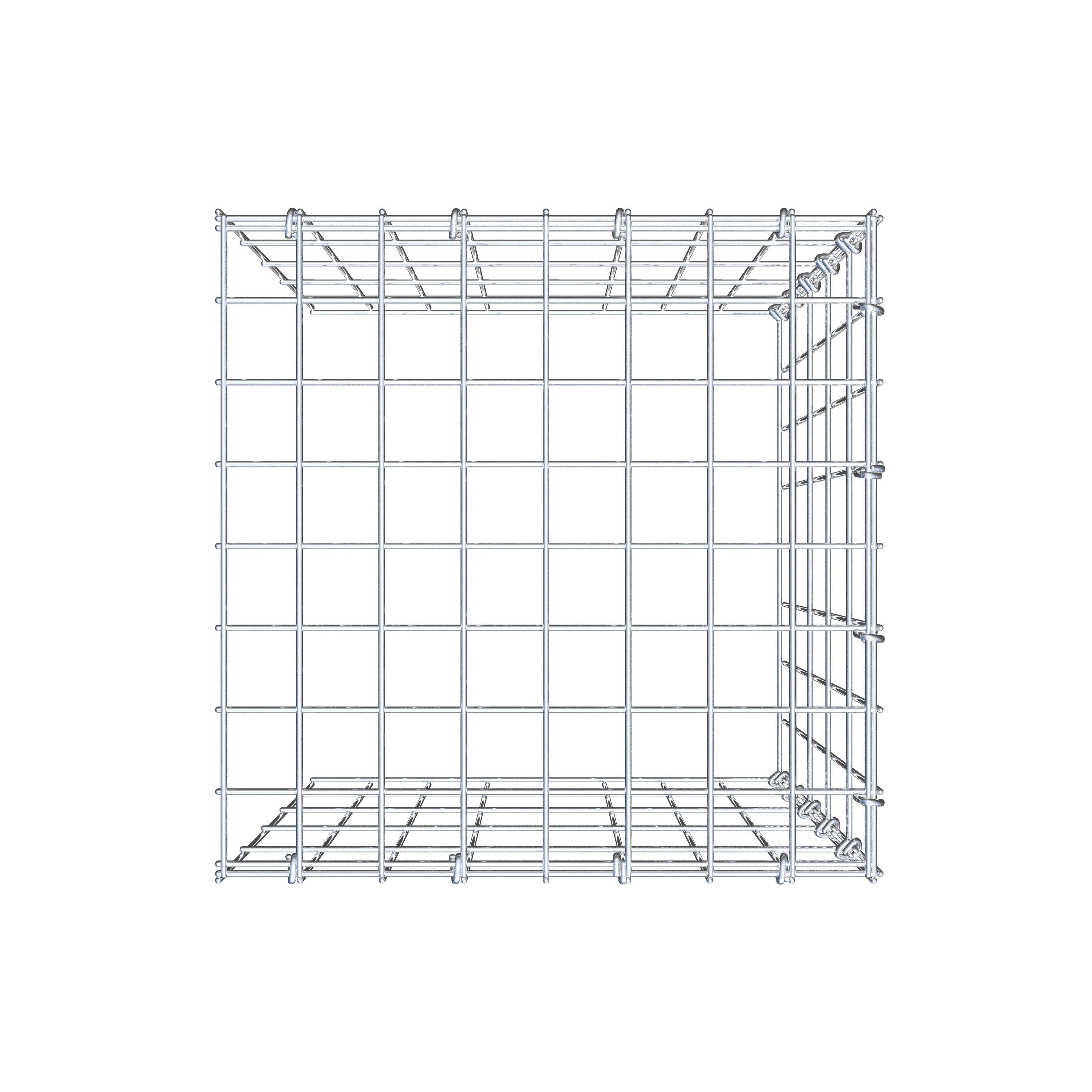 Pile aggiuntivo tipo 4 50 cm x 40 cm x 40 cm (L x H x P), maglia 5 cm x 10 cm, anello a C